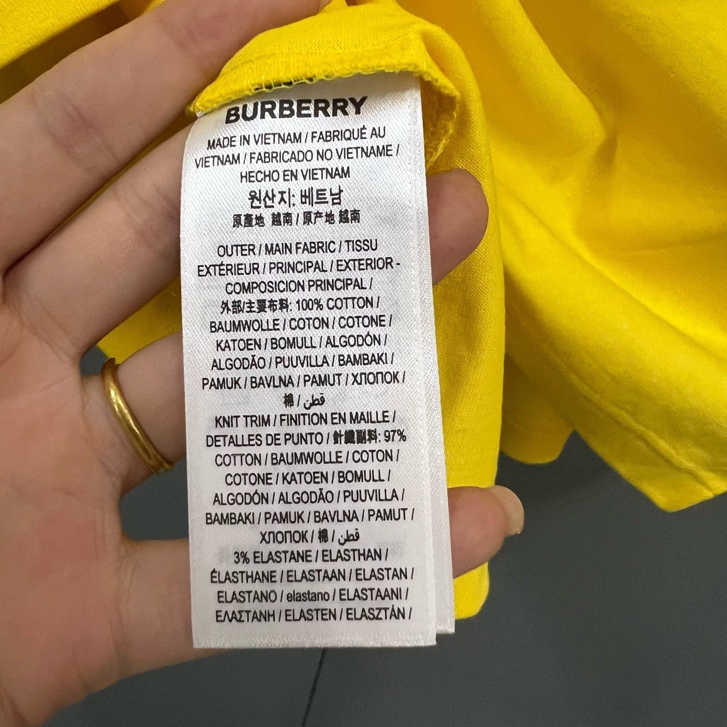 Burberry Burberry Printed Yellow T-Shirt xs Men Size US XS / EU 42 / 0 - 3 Thumbnail