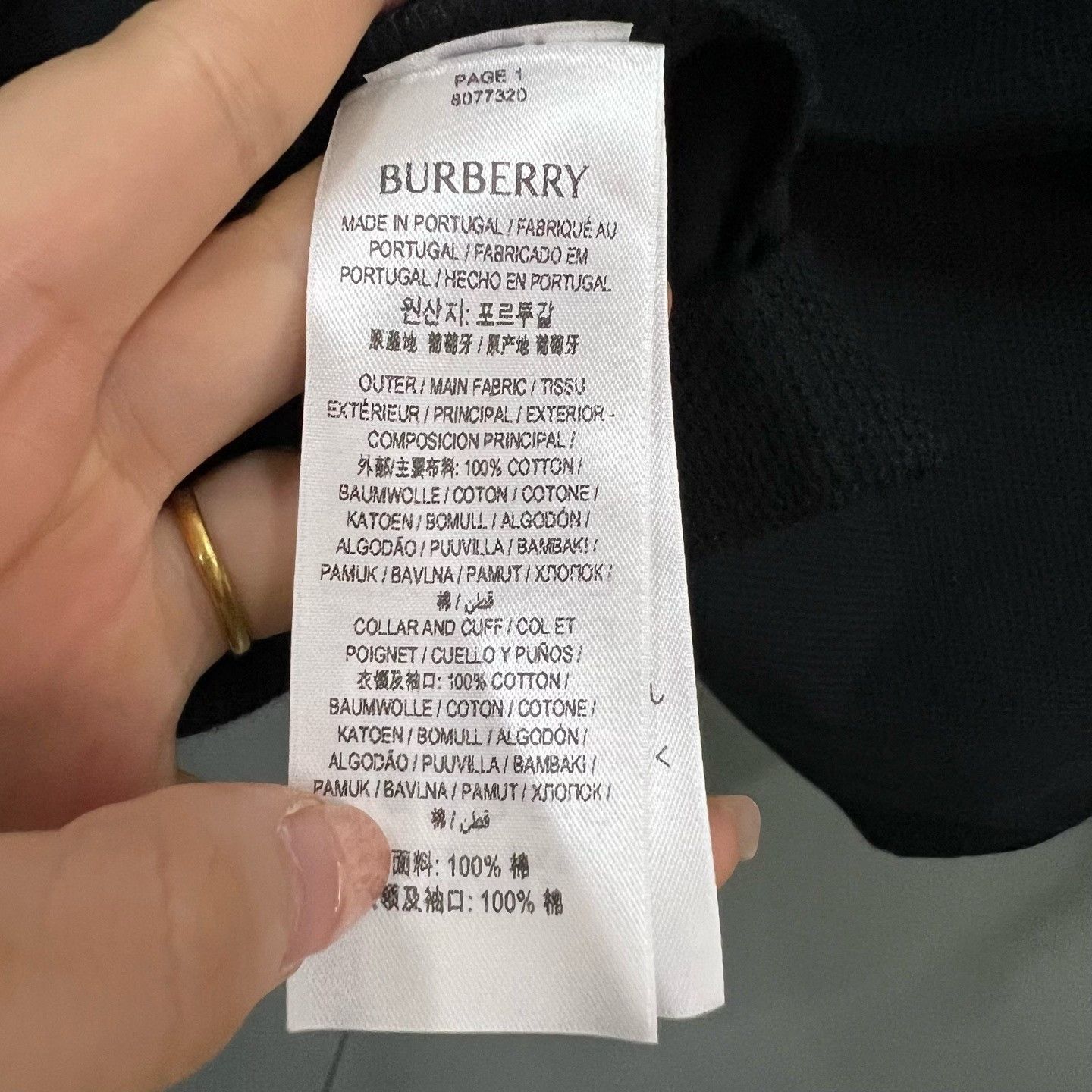 Burberry Burberry Embroidered Black Polo m Men Size US M / EU 48-50 / 2 - 3 Thumbnail