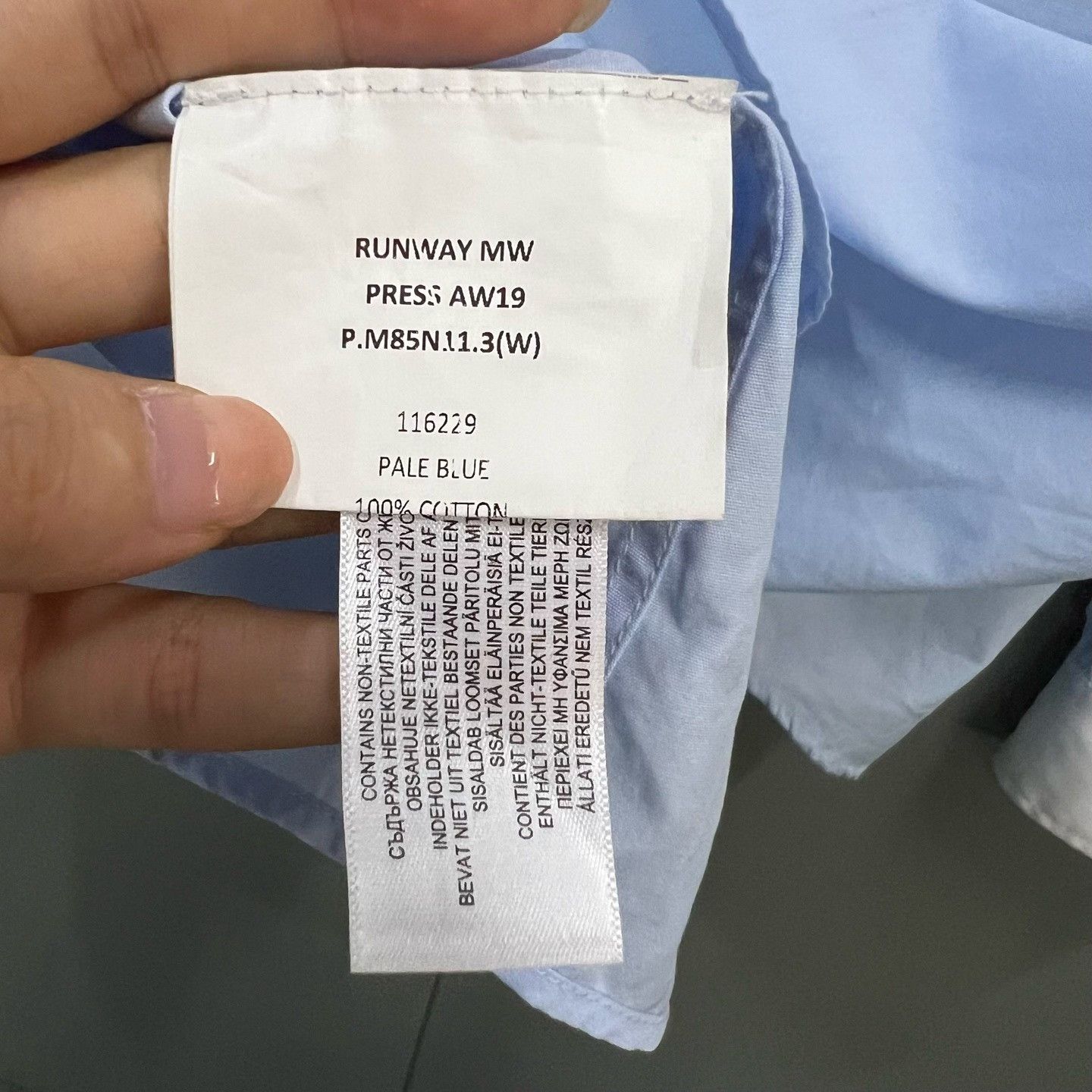 Burberry Burberry Blue Shirt xxs Men Size US XXS / EU 40 - 3 Thumbnail