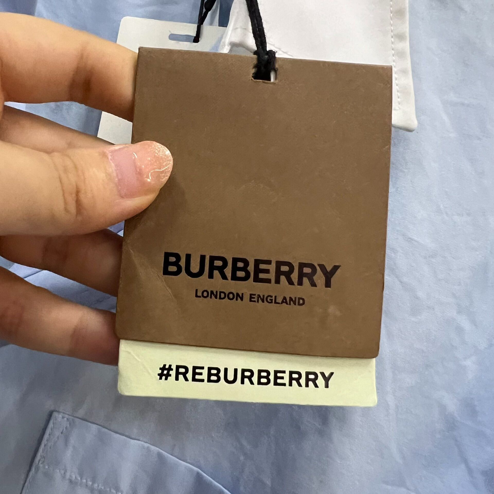 Burberry Burberry Blue Shirt xxs Men Size US XXS / EU 40 - 5 Thumbnail