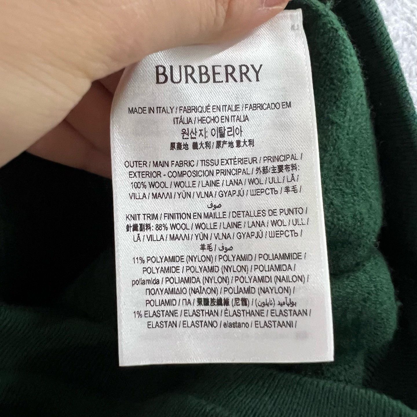 Burberry Burberry Knit Green Pants 28 Women Size 28" / US 6 / IT 42 - 4 Thumbnail