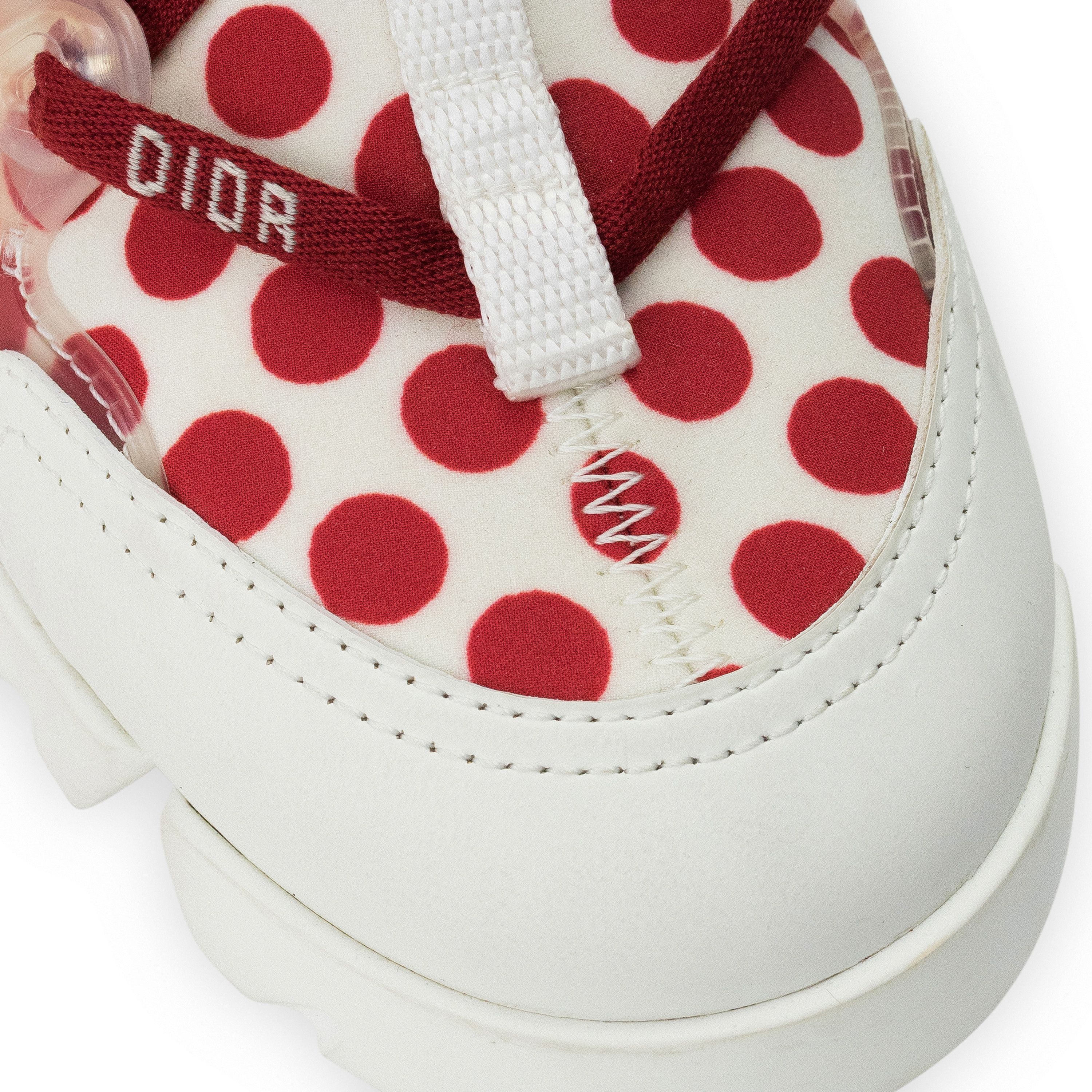 Dior Dior Red D-Connect Dioramour Lace Up Sneakers Size 34 Size US 4 / IT 34 - 3 Thumbnail