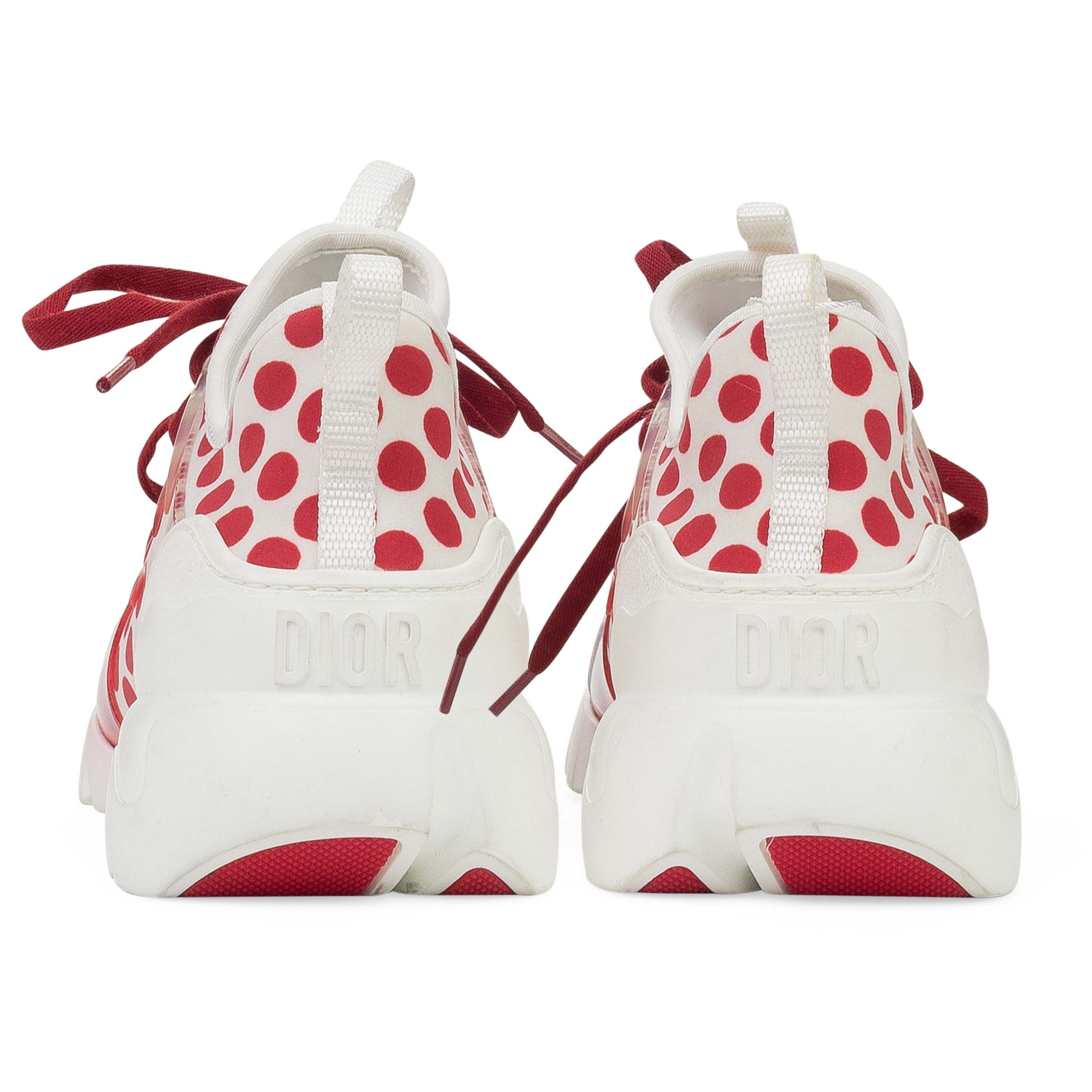 Dior Dior Red D-Connect Dioramour Lace Up Sneakers Size 34 Size US 4 / IT 34 - 6 Thumbnail