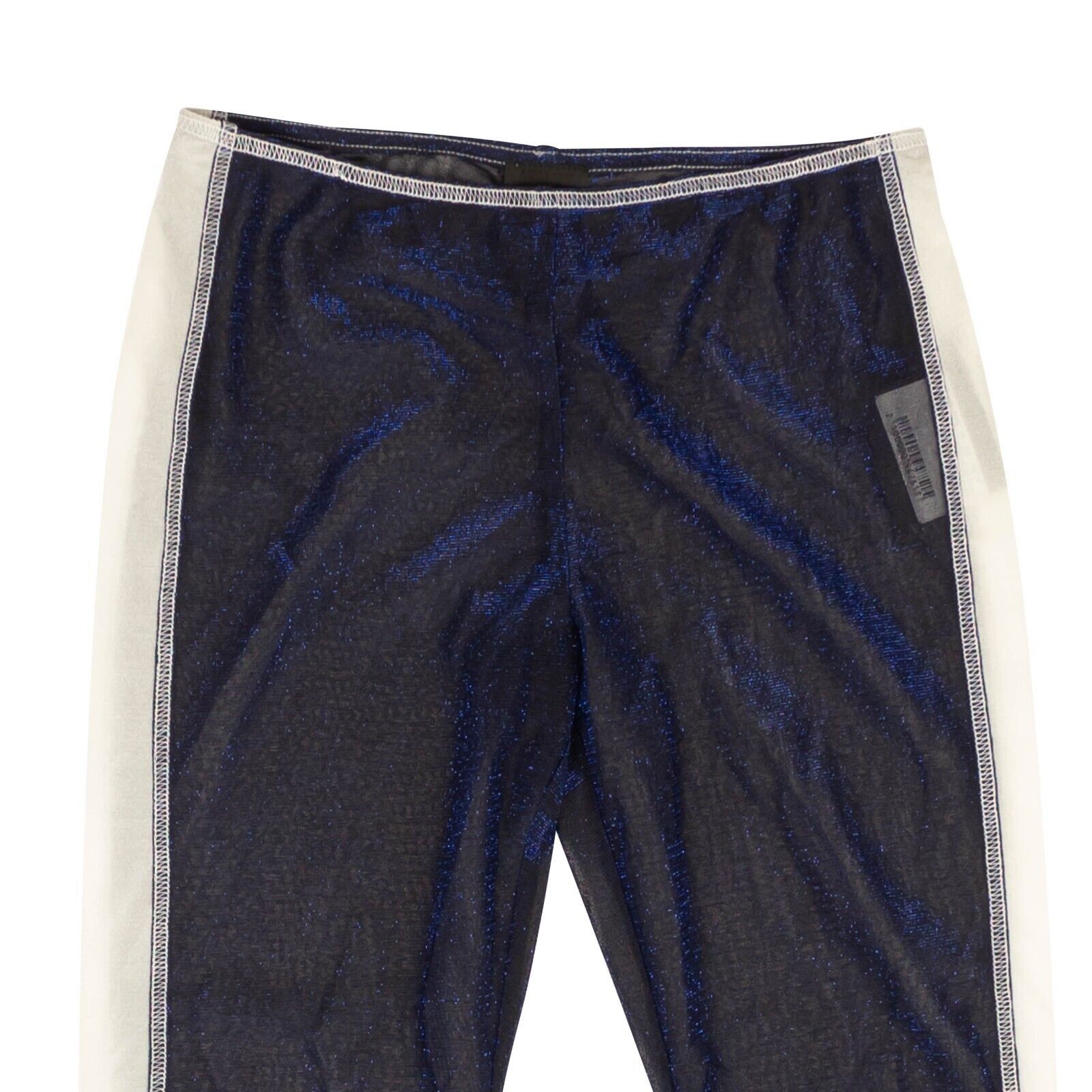 Anna Sui Blue Sparkly Side Stripe Sheer Leggings Size XS Size 26" / US 2 / IT 38 - 2 Thumbnail