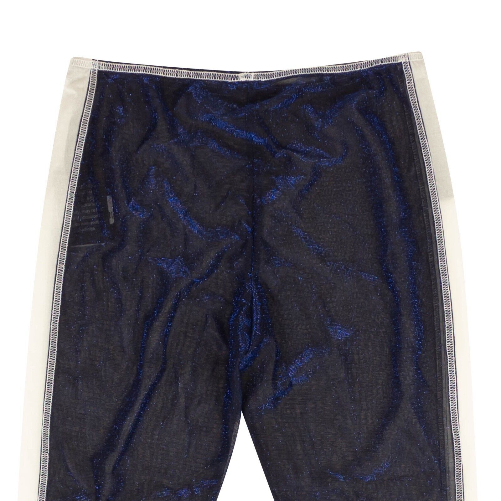 Anna Sui Blue Sparkly Side Stripe Sheer Leggings Size XS Size 26" / US 2 / IT 38 - 4 Thumbnail