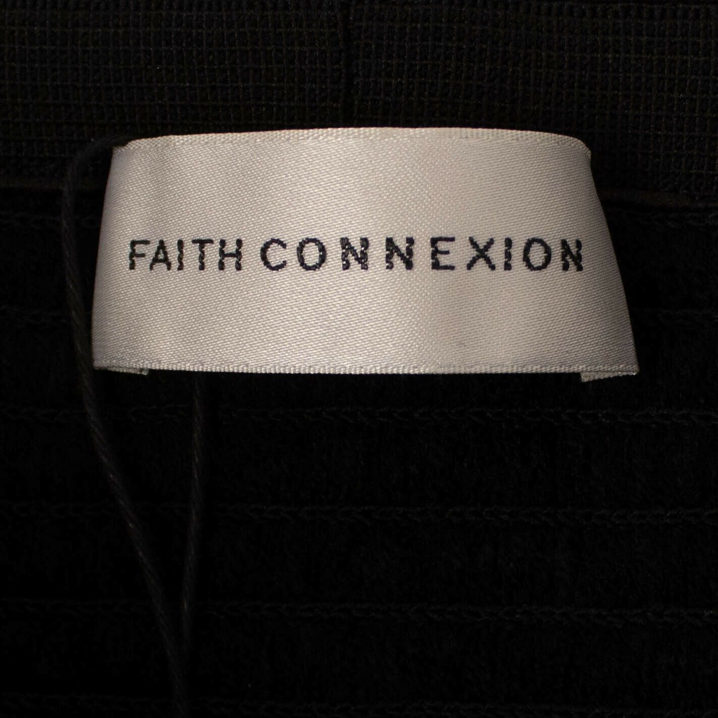 Faith Connexion × Kappa Black Sequin Logo Mini Skirt Size S Size 27" / US 4 / IT 40 - 8 Thumbnail