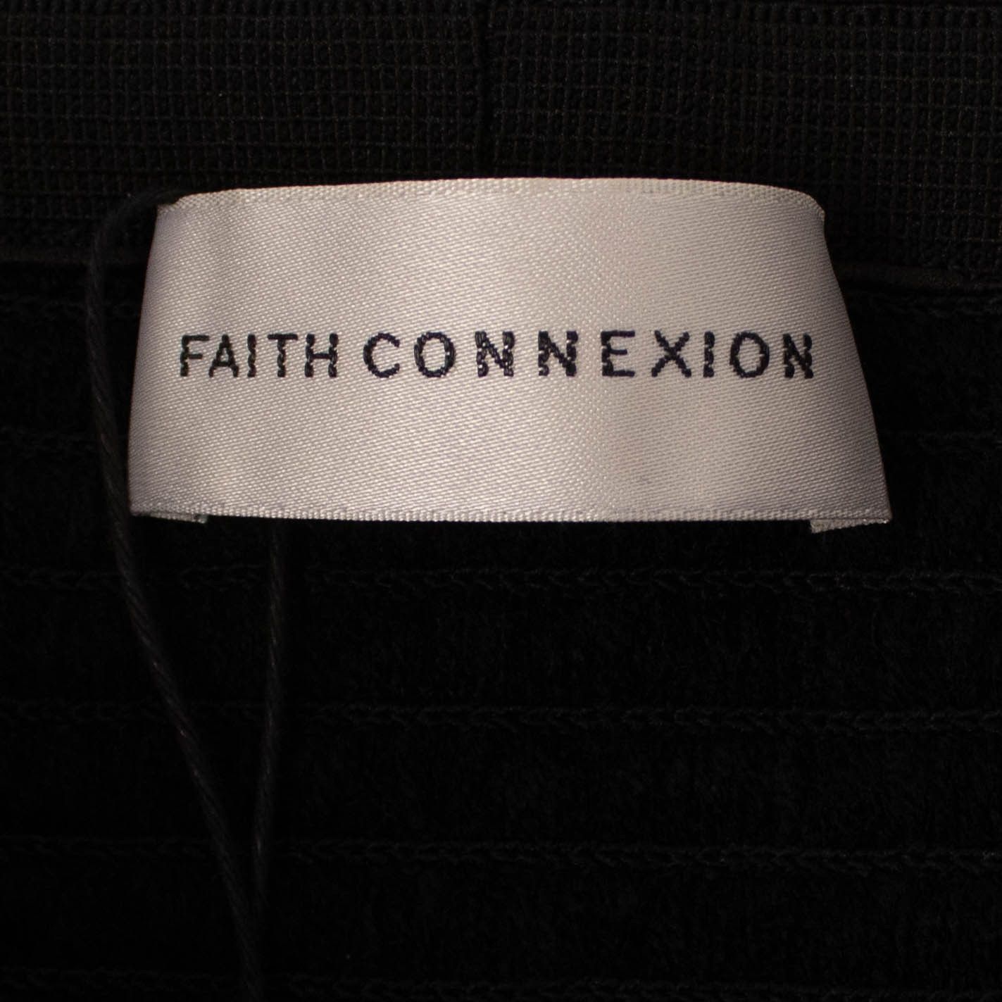 Faith Connexion × Kappa Black Sequin Logo Mini Skirt Size S Size 27" / US 4 / IT 40 - 4 Thumbnail