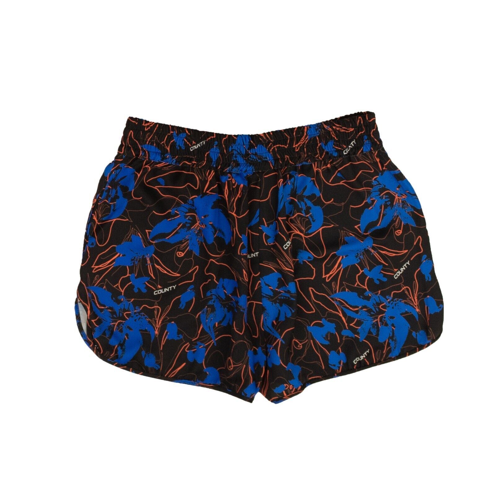 Marcelo Burlon Black & Blue County Flowers Boxer Shorts Size XS Size 26" / US 2 / IT 38 - 2 Thumbnail