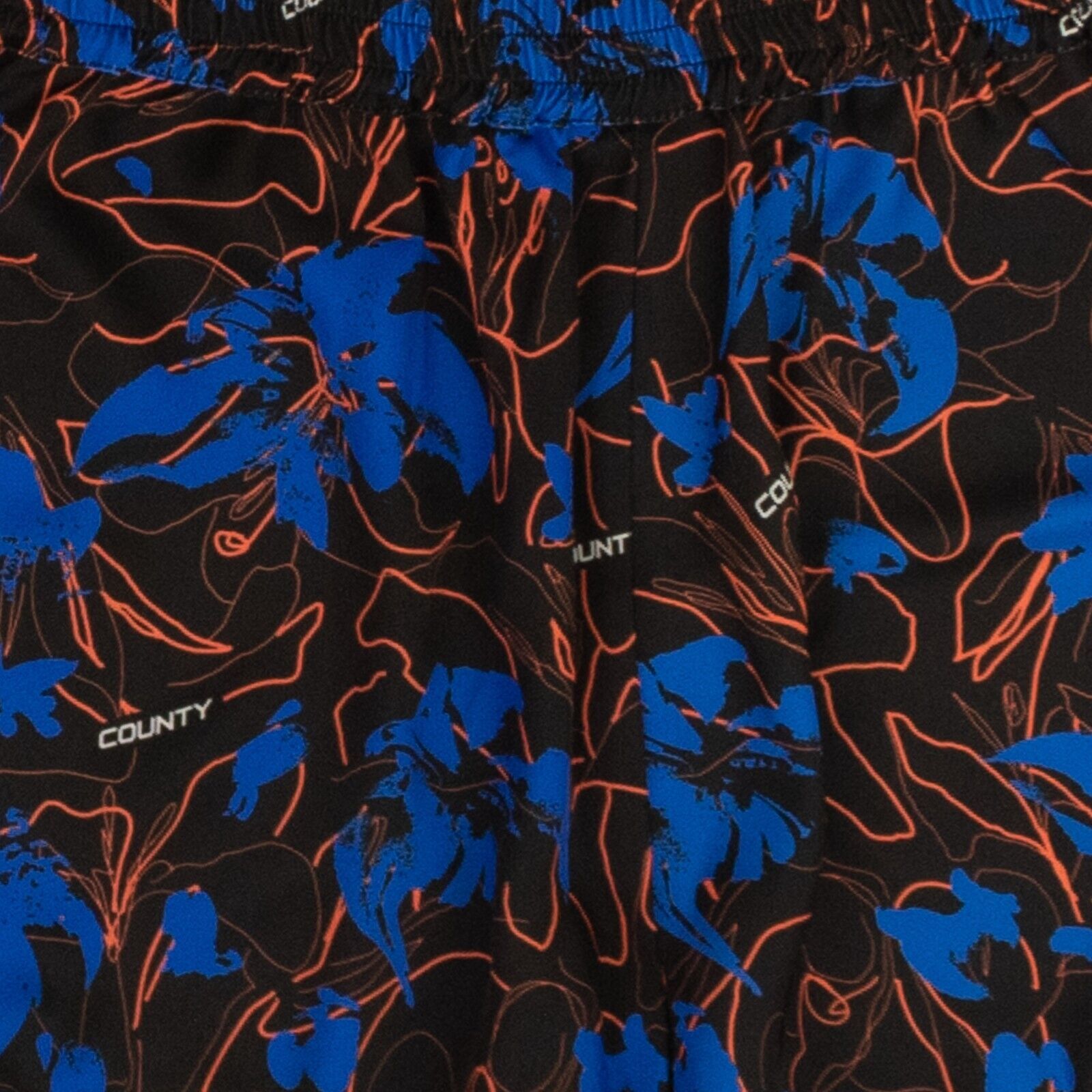 Marcelo Burlon Black & Blue County Flowers Boxer Shorts Size XS Size 26" / US 2 / IT 38 - 3 Thumbnail