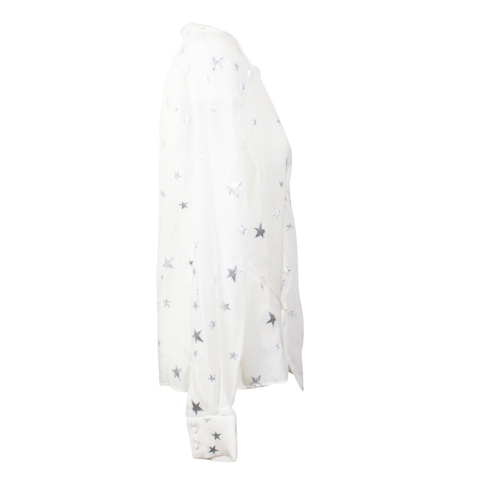Amiri White Stars FIl Coupe Wrap Shirt Size 0/36 Size XS / US 0-2 / IT 36-38 - 4 Thumbnail