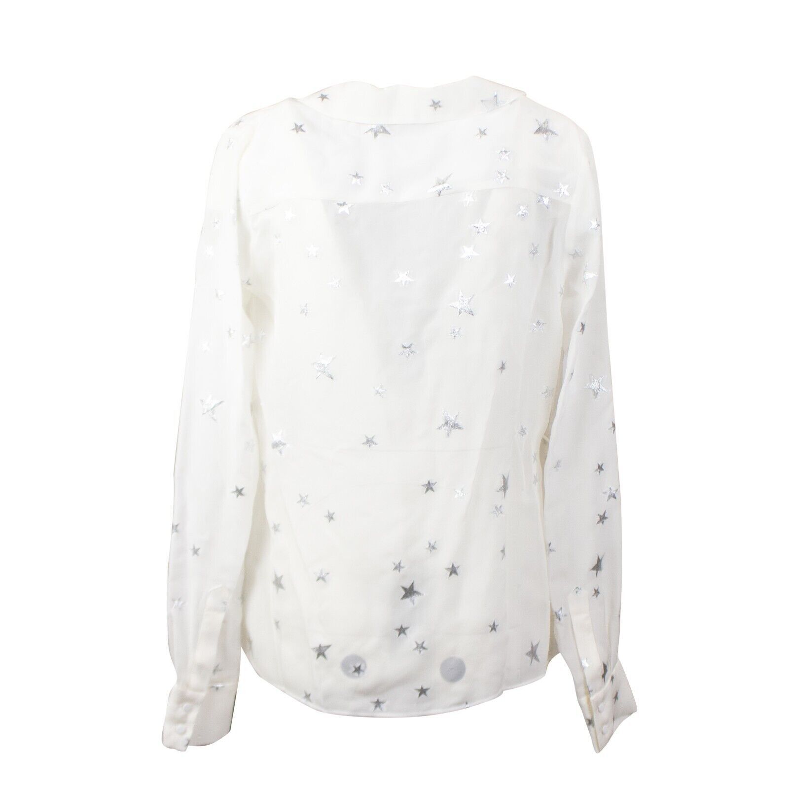 Amiri White Stars FIl Coupe Wrap Shirt Size 0/36 Size XS / US 0-2 / IT 36-38 - 5 Thumbnail
