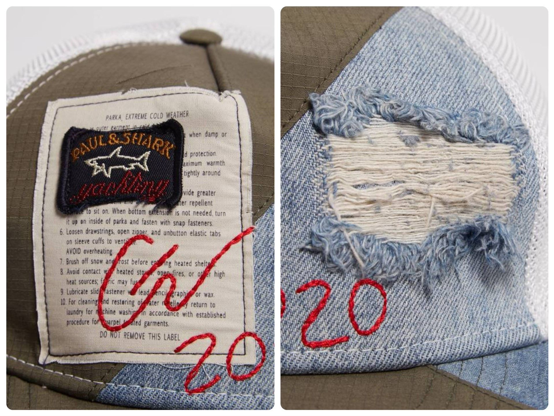 Greg Lauren Greg Lauren x Paul&Shark Woven Baseball Cap Size ONE SIZE - 6 Thumbnail