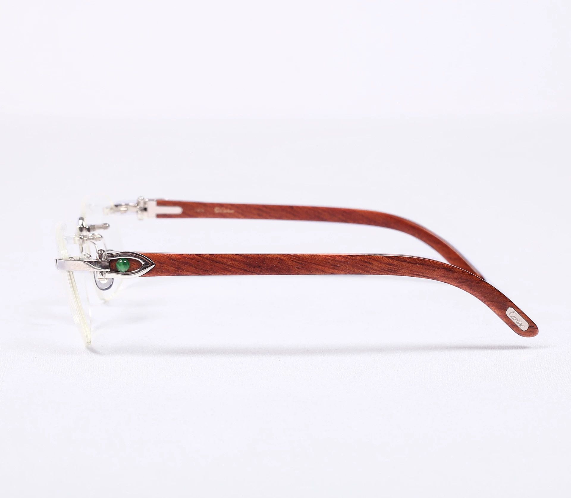 Cartier Cartier Wood Frame Plain Glasses Size ONE SIZE - 3 Thumbnail