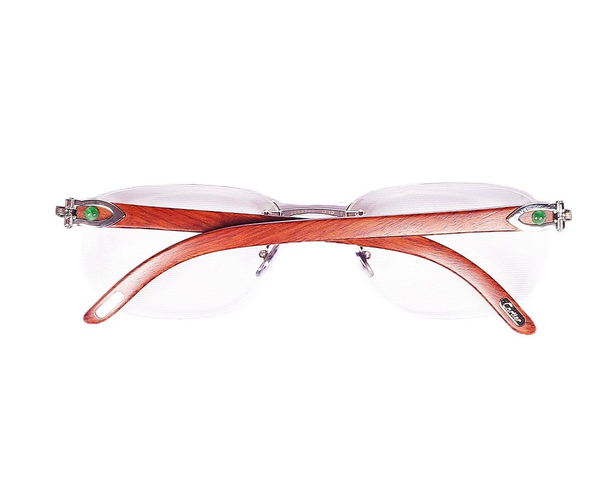 Cartier Cartier Wood Frame Plain Glasses Size ONE SIZE - 2 Thumbnail