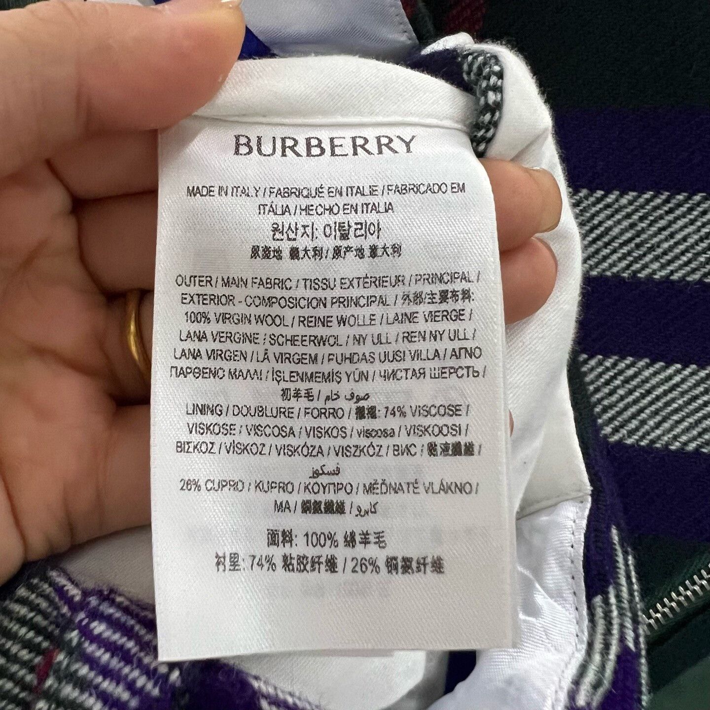 Burberry Burberry Plaid Pants it_48 Women Size 34" / US 12 / IT 48 - 4 Thumbnail
