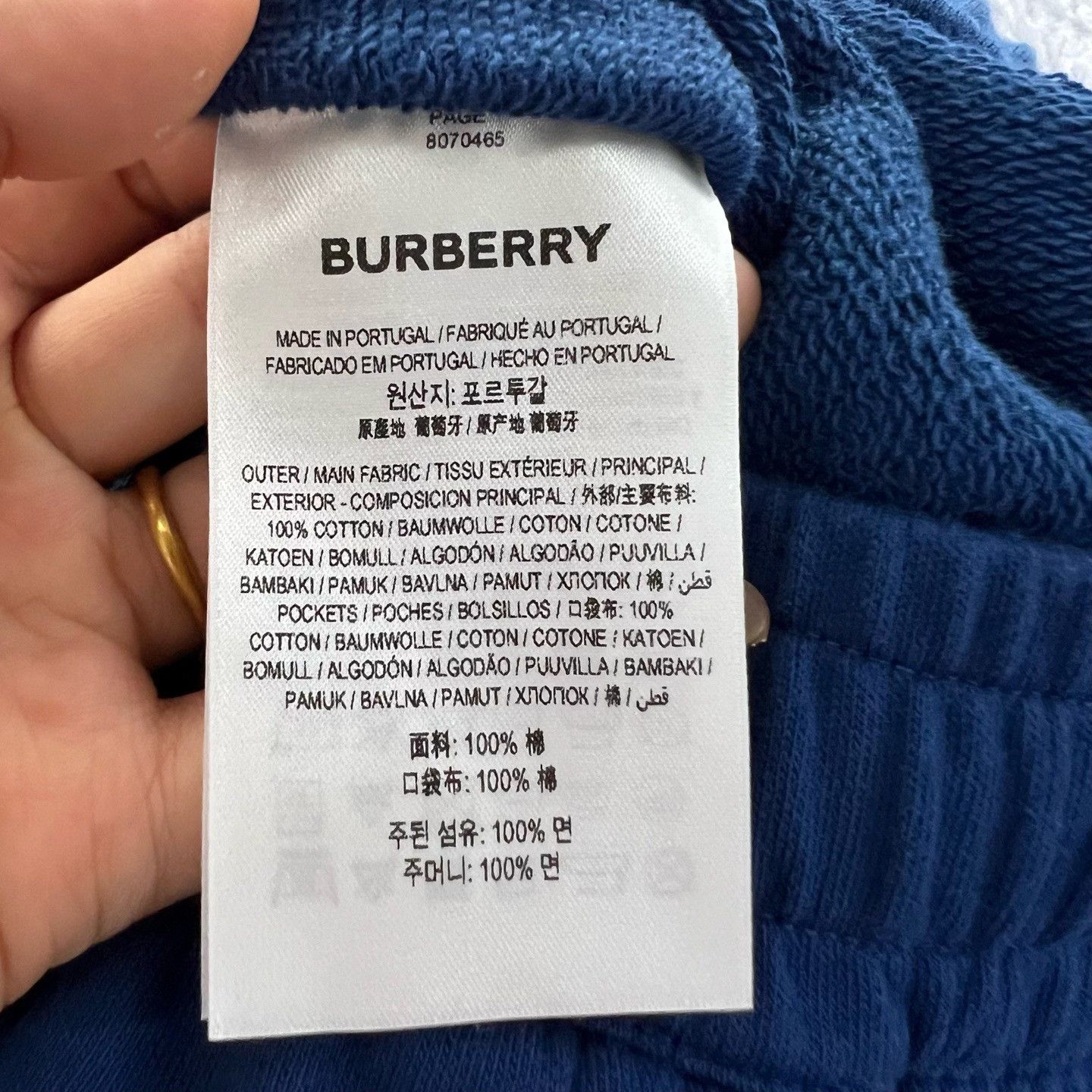 Burberry Burberry Printed Blue Pants 24 Women Size 24" / US 00 / IT 34 - 4 Thumbnail