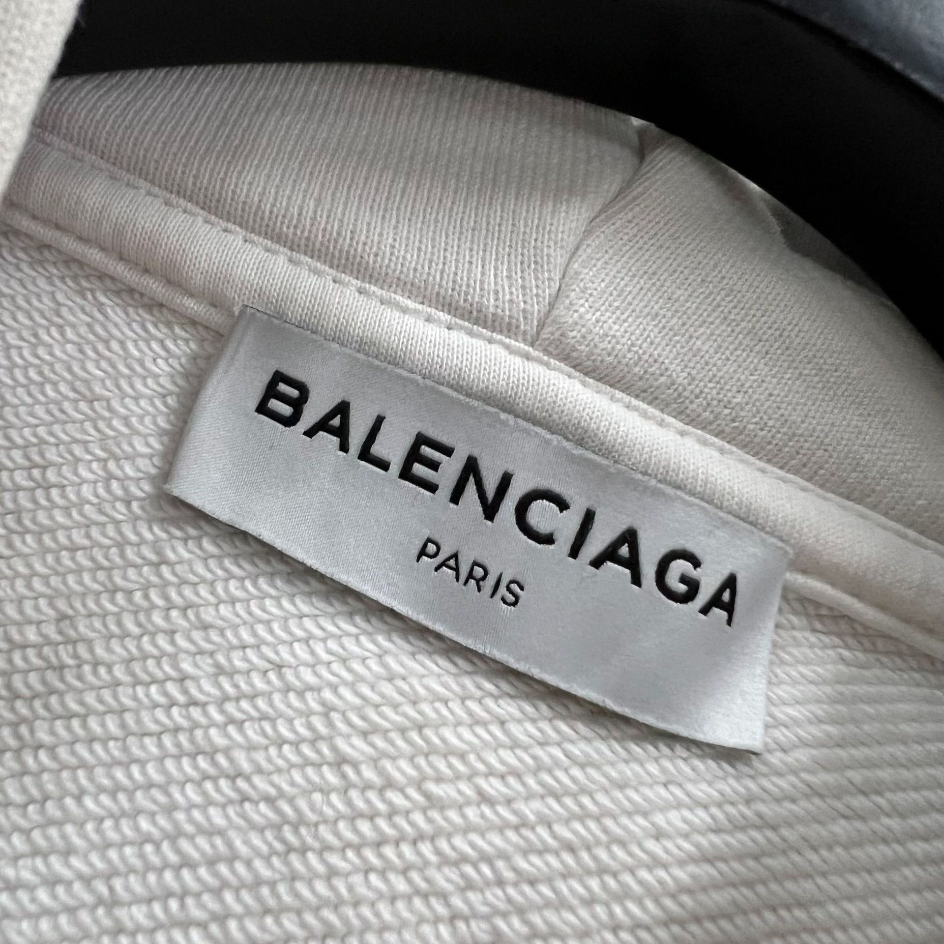 Balenciaga Balenciaga Retro Printed White Hoodie S Women Size S / US 4 / IT 40 - 3 Thumbnail