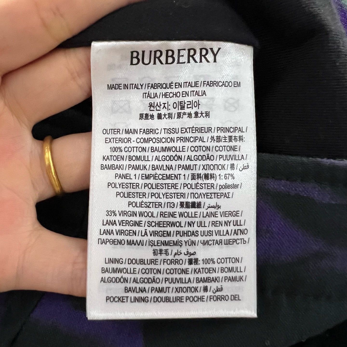 Burberry Burberry Purple Pants 24 Women Size 24" / US 00 / IT 34 - 4 Thumbnail