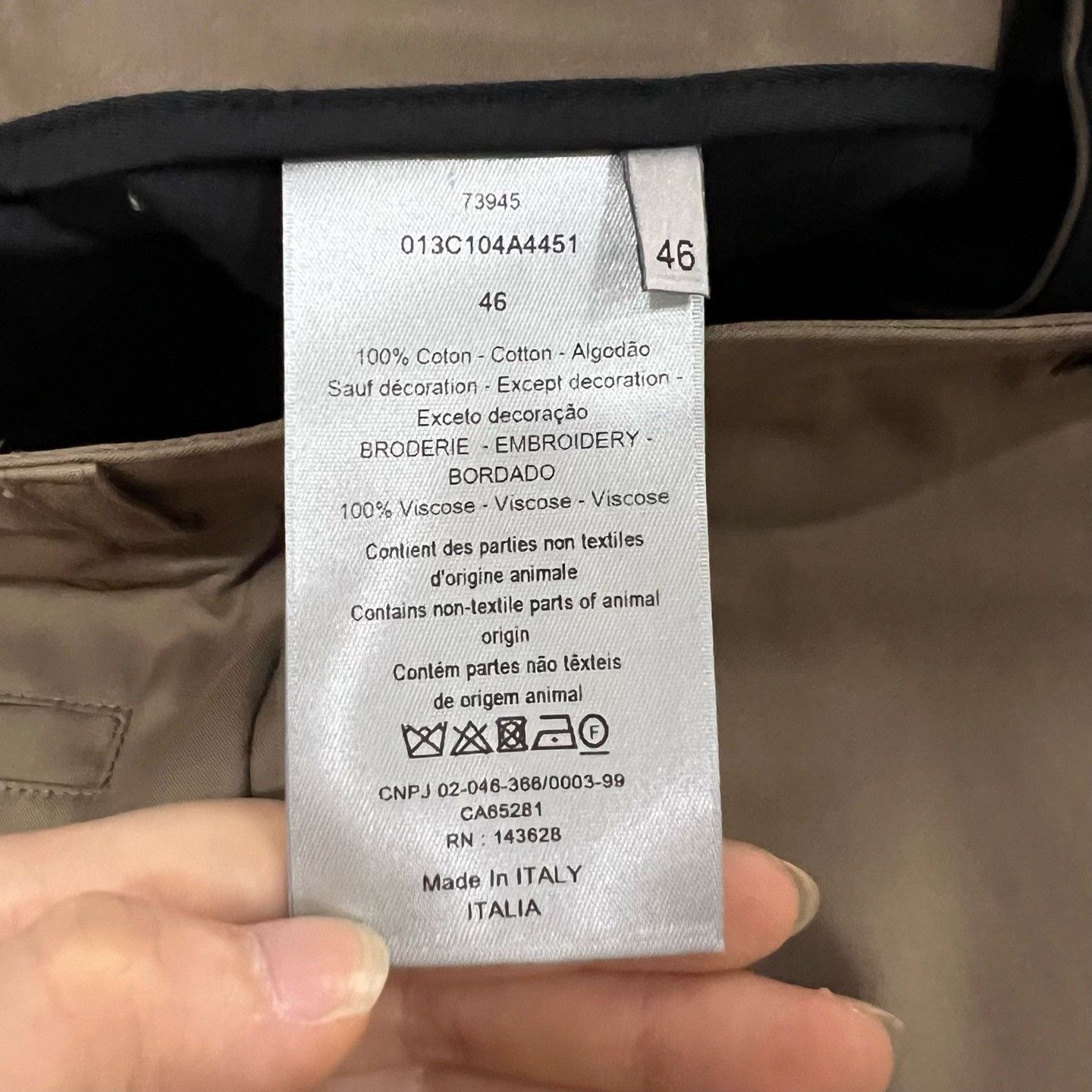 Dior Dior Beige Formal Trousers 40r Men Size 40R - 4 Thumbnail