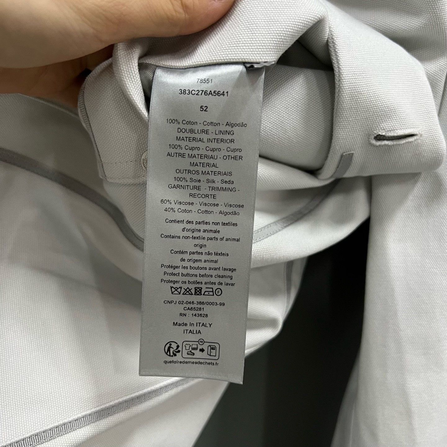 Dior Dior Formal Striped White Jacket it_46 Women Size L / US 10 / IT 46 - 7 Thumbnail