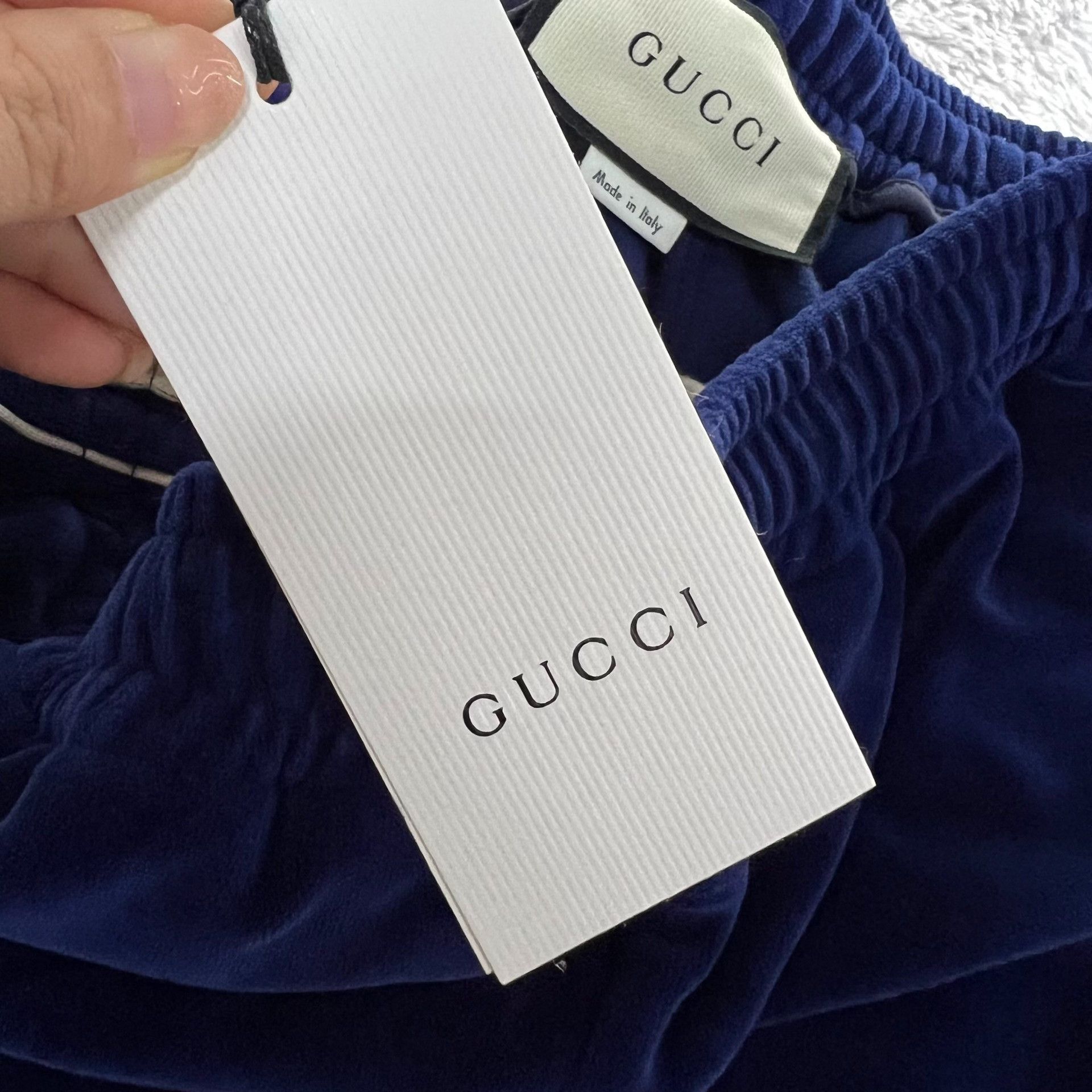 Gucci Gucci Velvet Blue Pants 26 Women Size 26" / US 2 / IT 38 - 4 Thumbnail