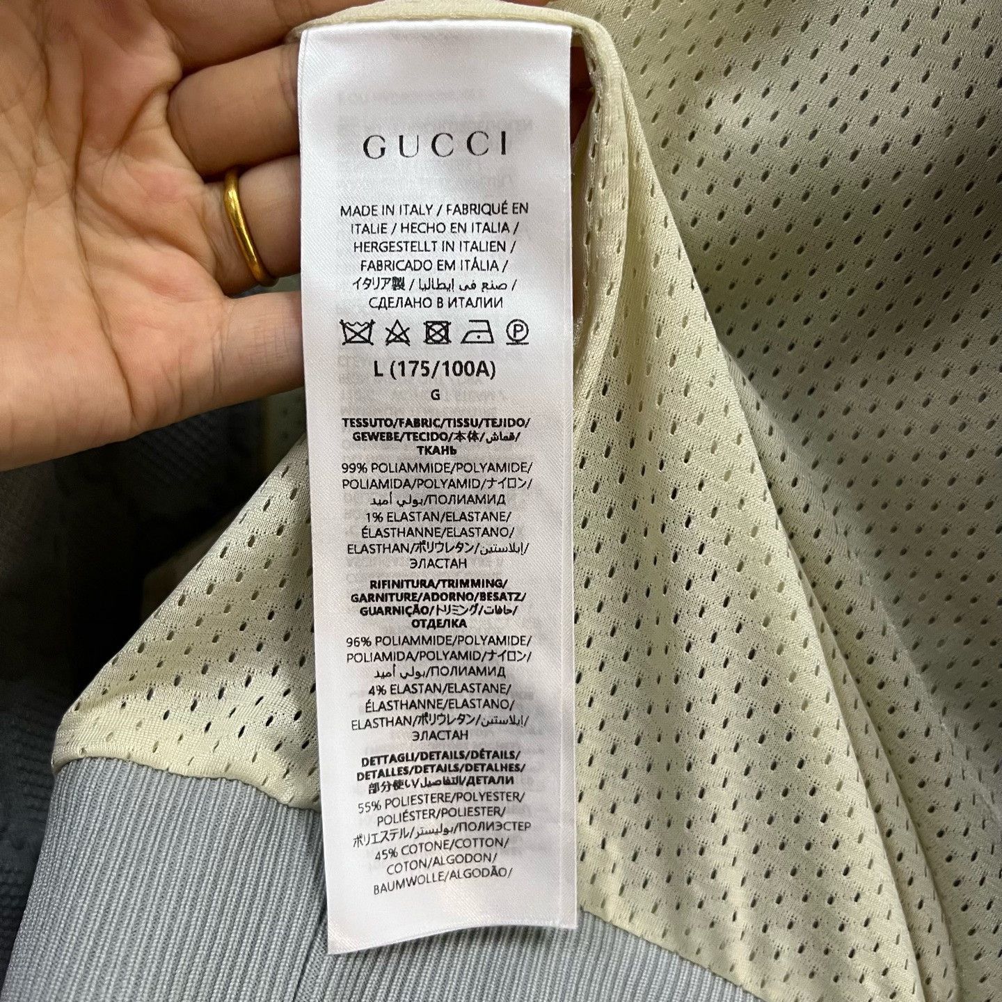 Gucci Gucci Gray Light Jacket l Men Size US L / EU 52-54 / 3 - 4 Thumbnail