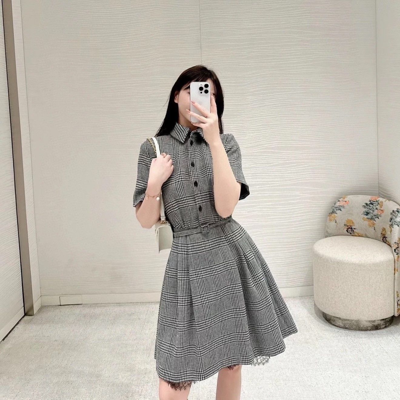Dior Dior Gray Dress it_36 Women Size XS / US 0-2 / IT 36-38 - 7 Thumbnail