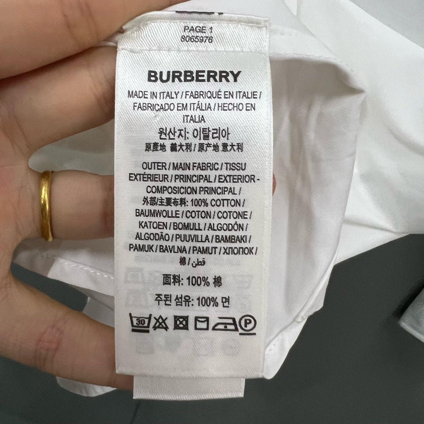 Burberry Burberry Patchwork White Shirt xxs Men Size US XXS / EU 40 - 3 Thumbnail