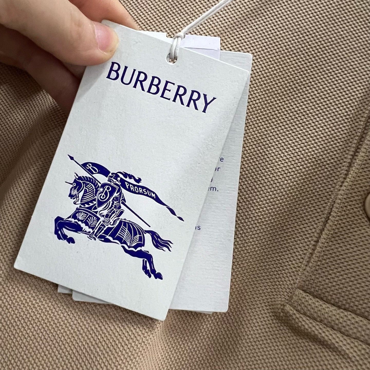 Burberry Burberry Beige Polo xl Men Size US XL / EU 56 / 4 - 6 Thumbnail