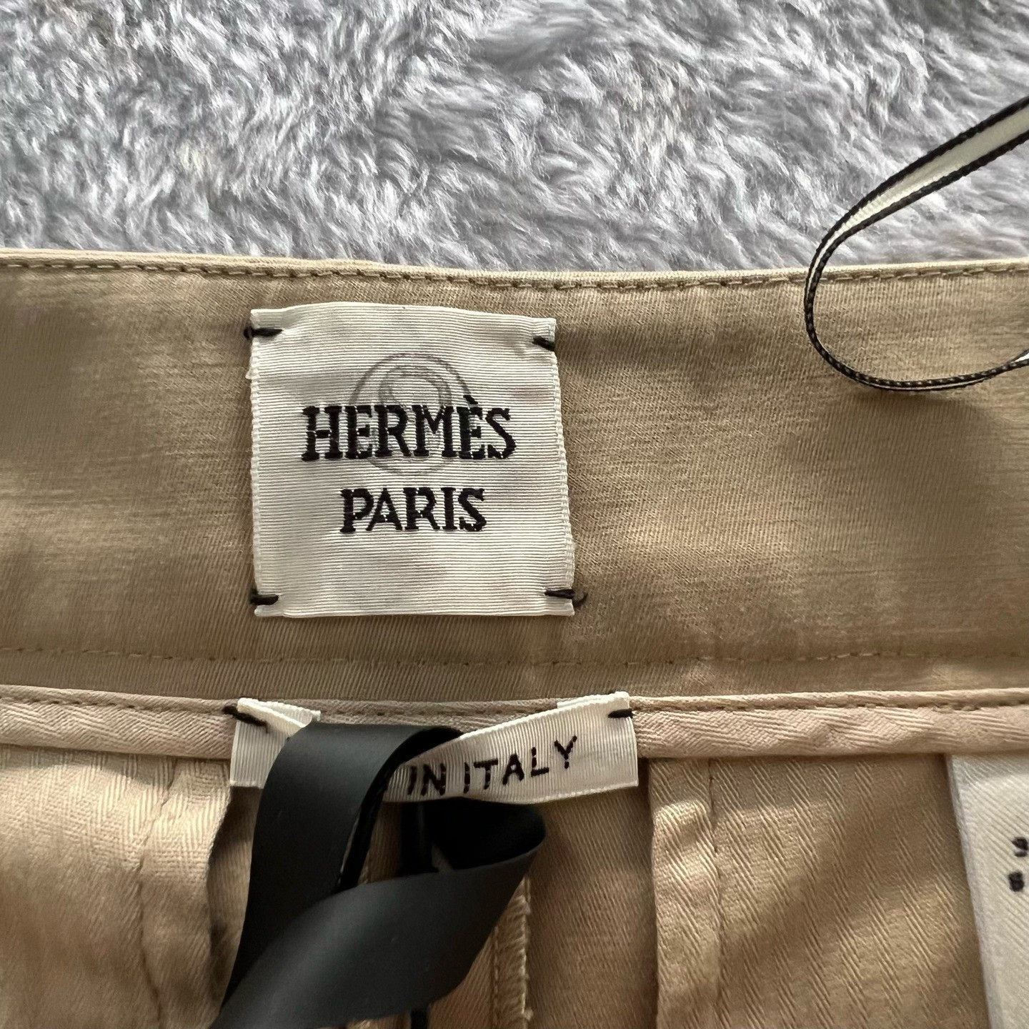 Hermes Hermes High-Waist Beige Pants 34 Women Size 34" / US 12 / IT 48 - 3 Thumbnail