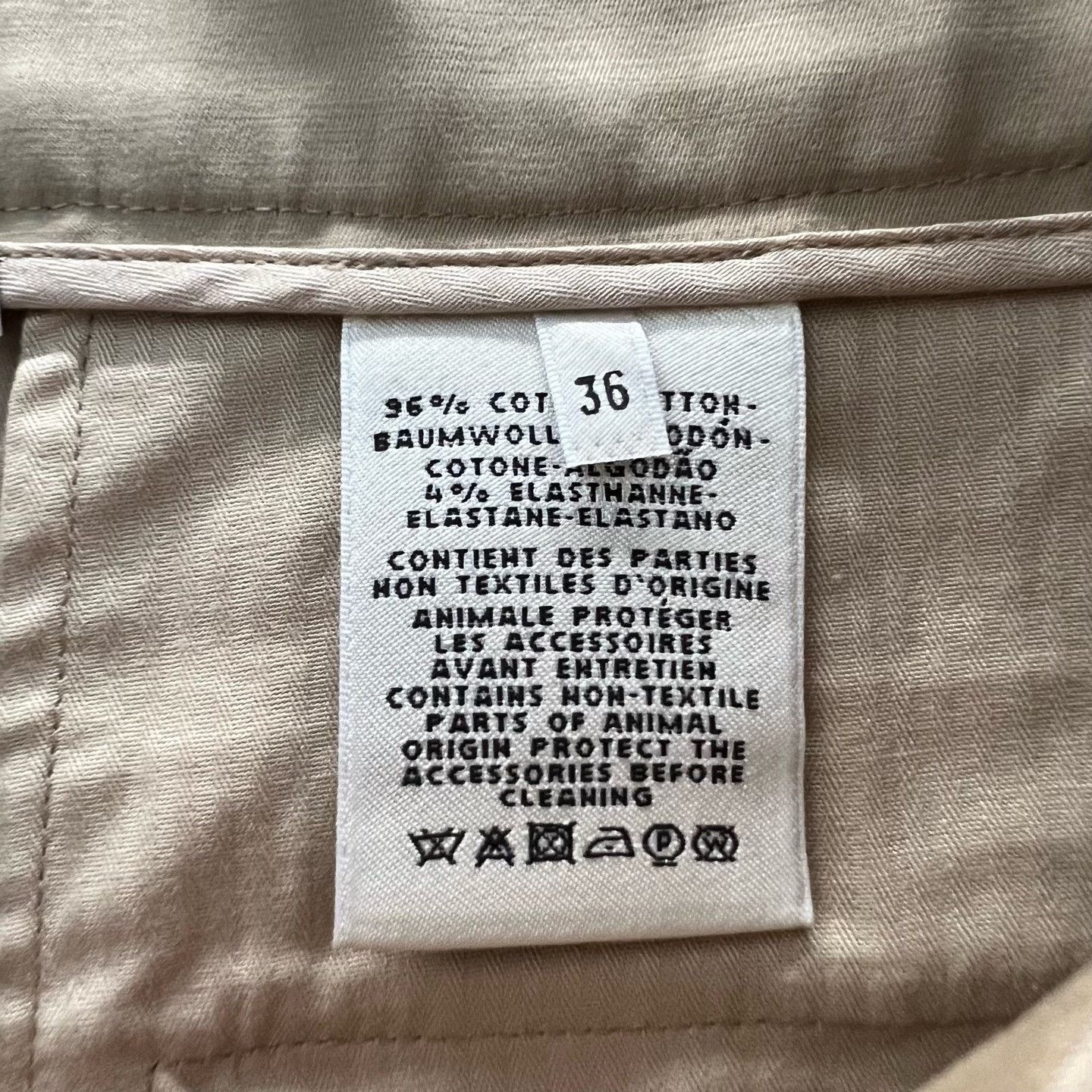 Hermes Hermes High-Waist Beige Pants 34 Women Size 34" / US 12 / IT 48 - 4 Thumbnail