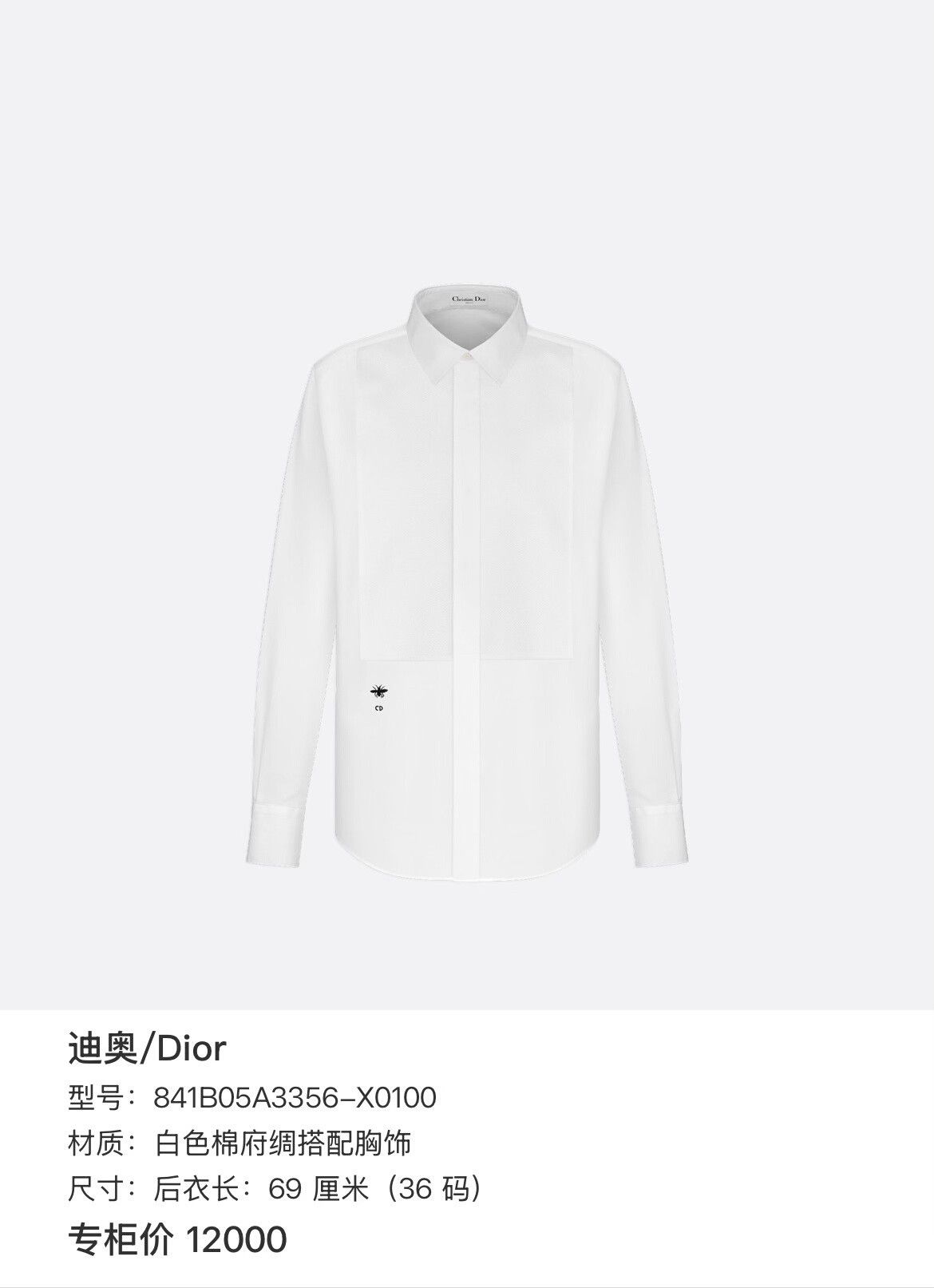 Dior Dior Embroidered Shirt xxs Men Size US XXS / EU 40 - 7 Thumbnail