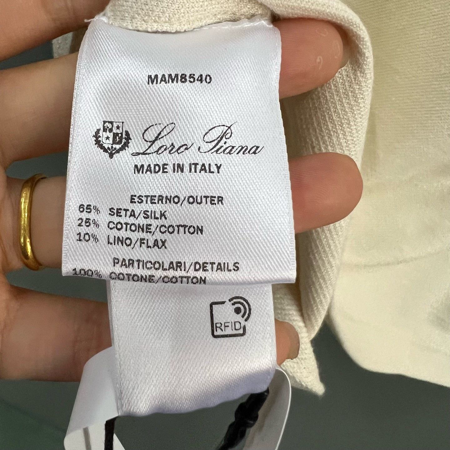 Loro Piana Loro Piana Beige T-Shirt L Women Size L / US 10 / IT 46 - 4 Thumbnail
