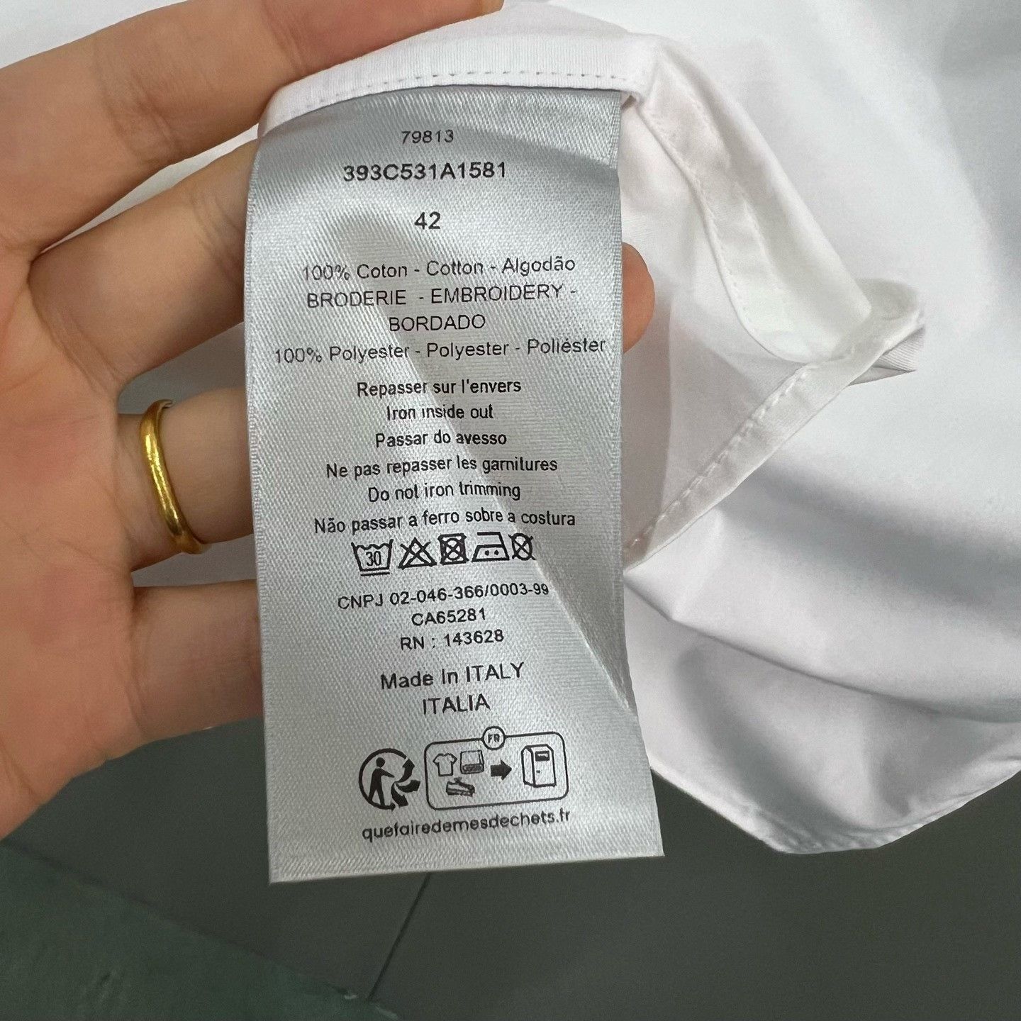 Dior Dior Embroidered Shirt xxs Men Size US XXS / EU 40 - 3 Thumbnail