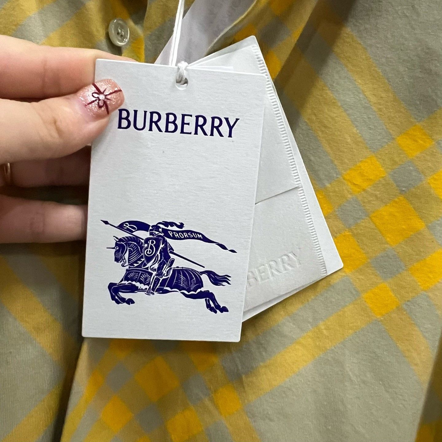 Burberry Burberry Plaid Multi Button Up M Women Size M / US 6-8 / IT 42-44 - 6 Thumbnail