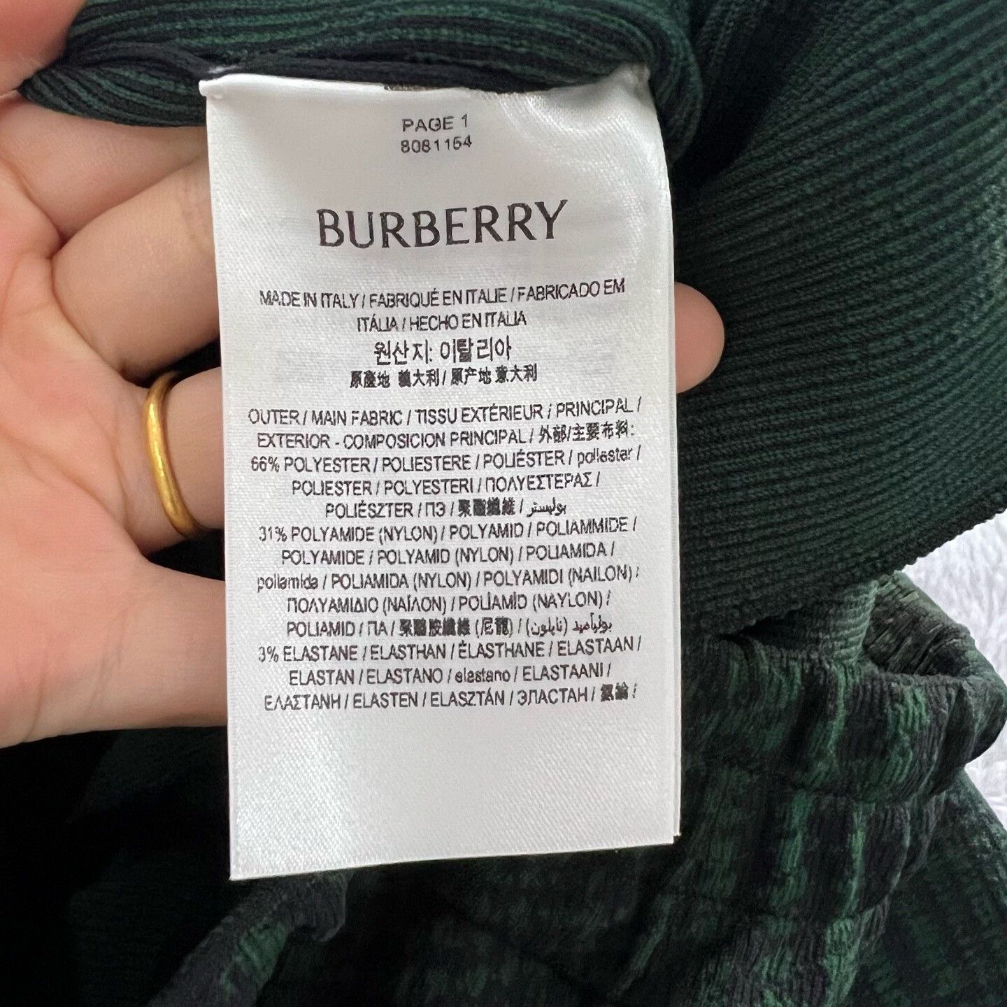 Burberry Burberry Green Pants 26 Women Size 26" / US 2 / IT 38 - 4 Thumbnail