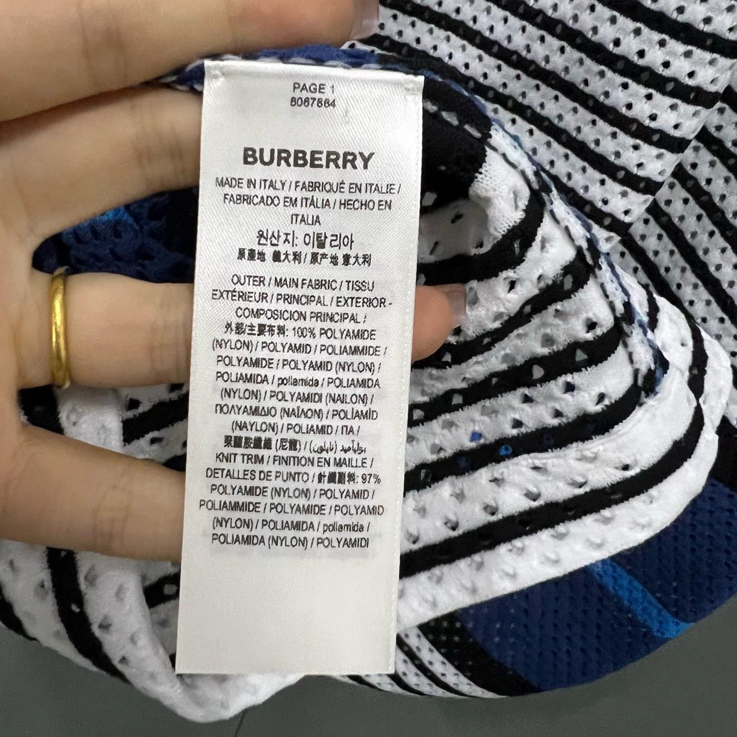 Burberry Burberry Striped T-Shirt s Men Size US S / EU 44-46 / 1 - 3 Thumbnail