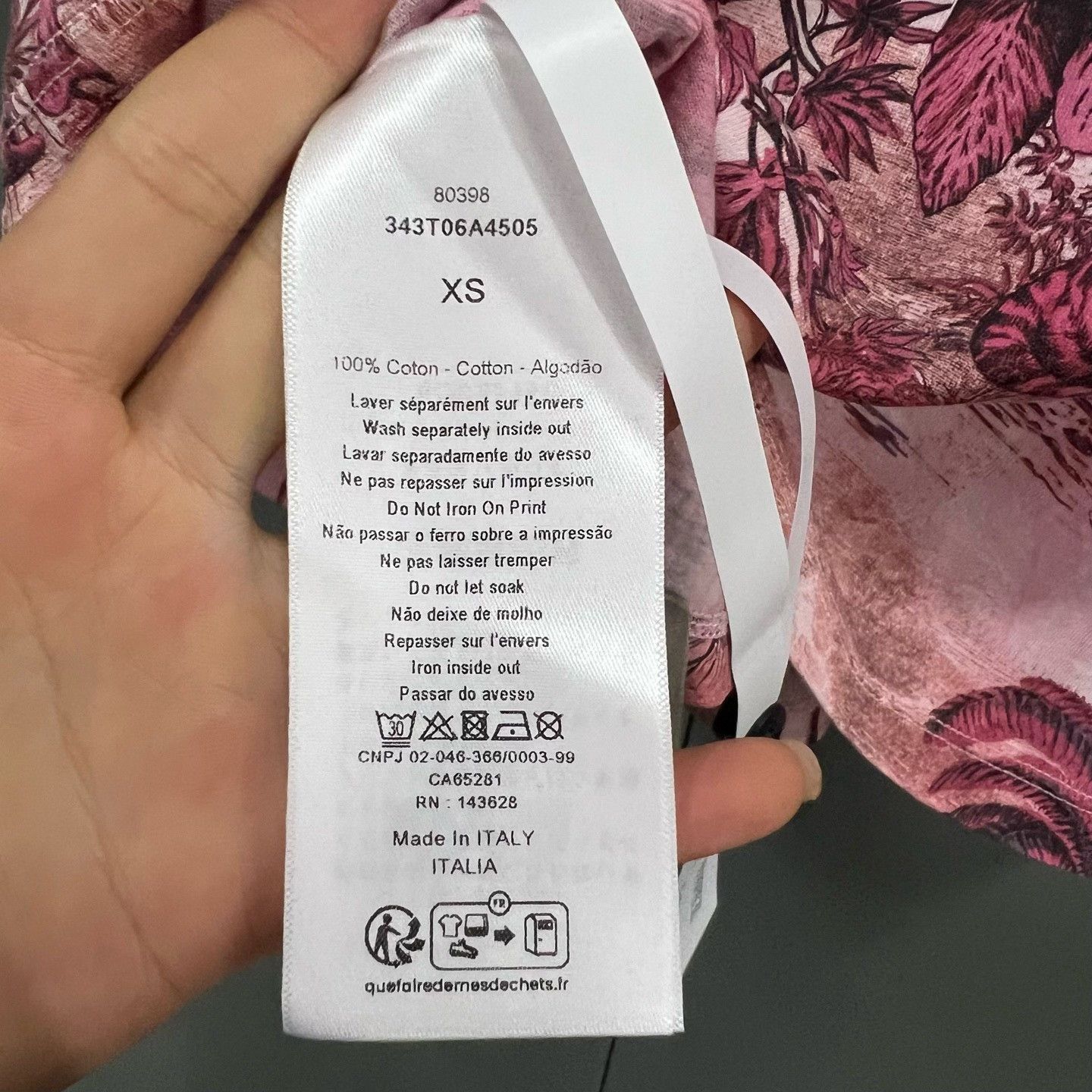 Dior Dior Floral T-Shirt s Men Size US S / EU 44-46 / 1 - 3 Thumbnail