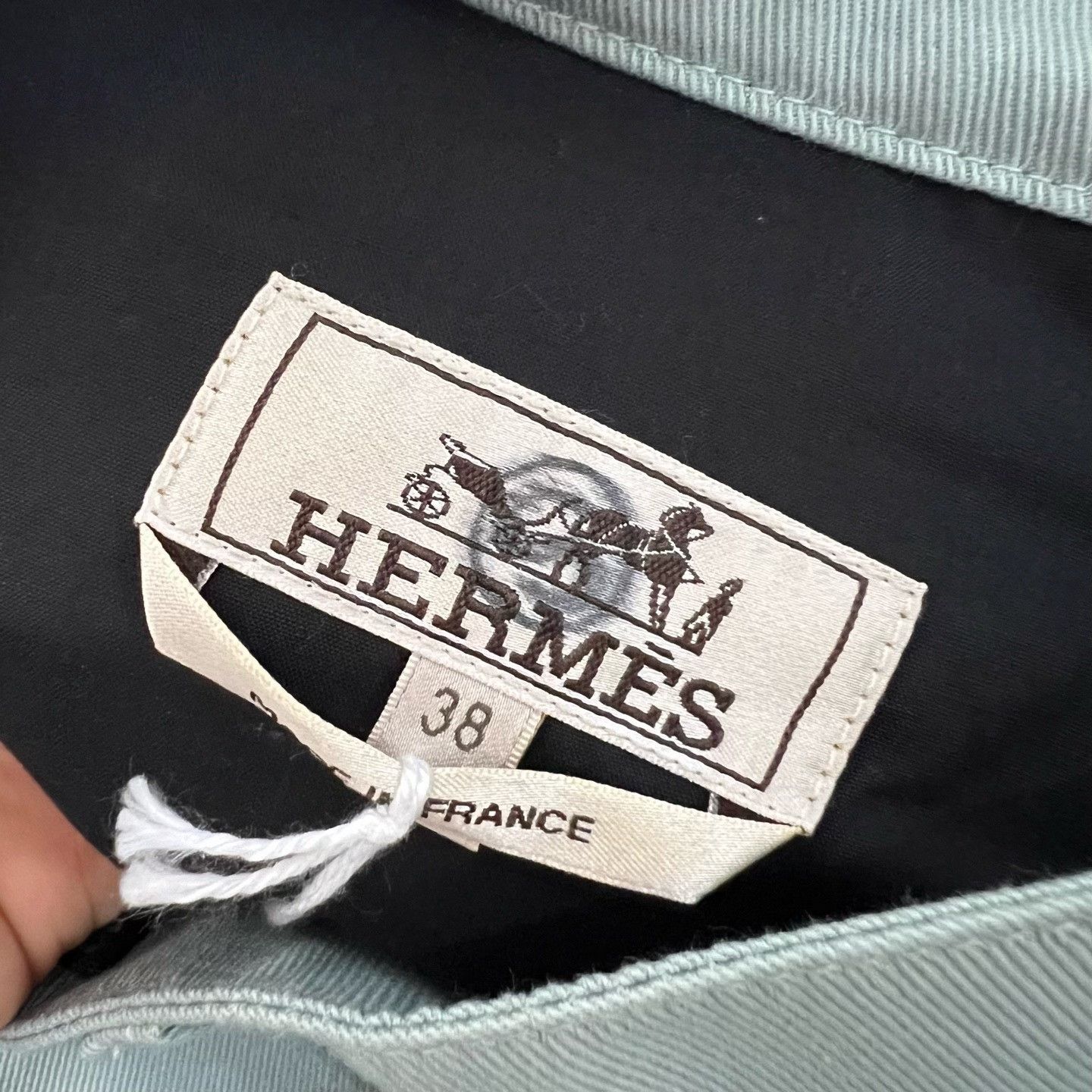 Hermes Hermes Straight Blue Pants 38 Women Size 38" / US 16 / IT 52 - 3 Thumbnail
