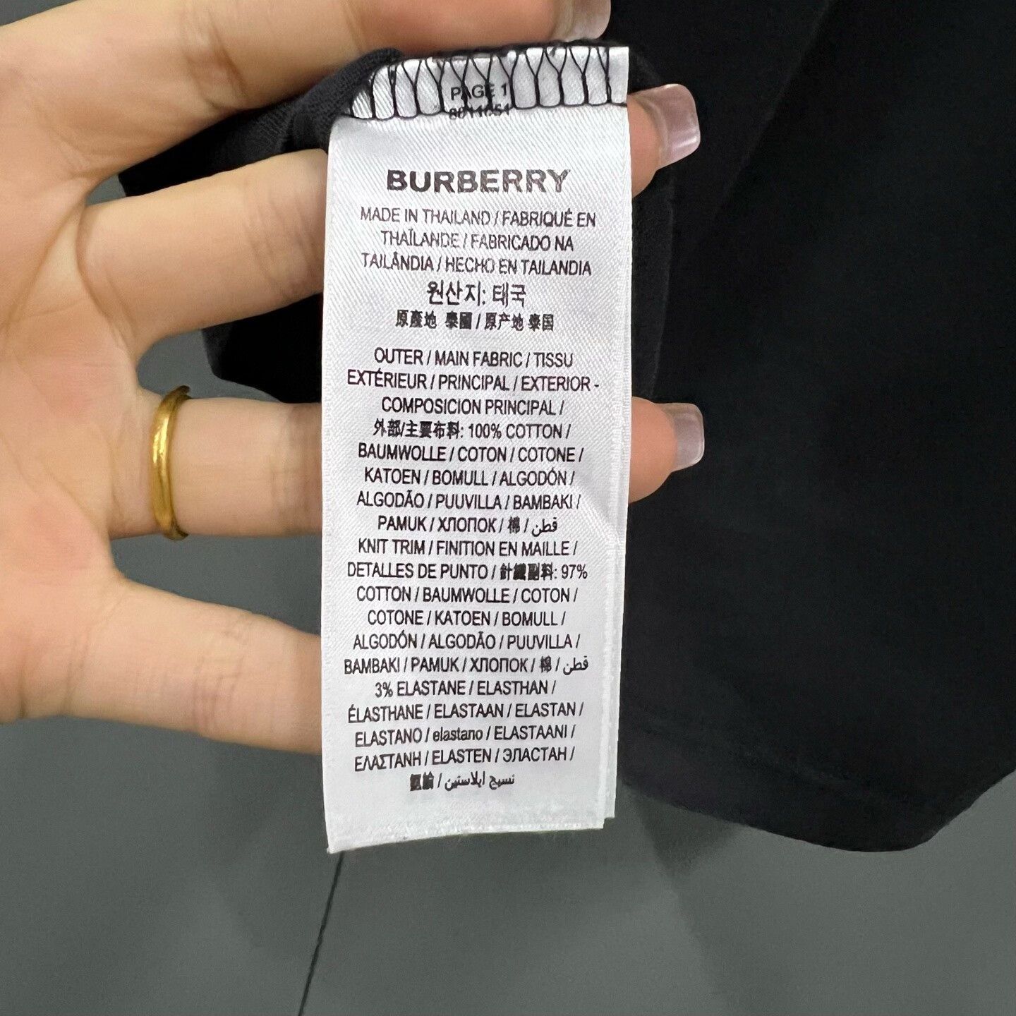 Burberry Burberry Retro Printed Black T-Shirt l Men Size US L / EU 52-54 / 3 - 3 Thumbnail