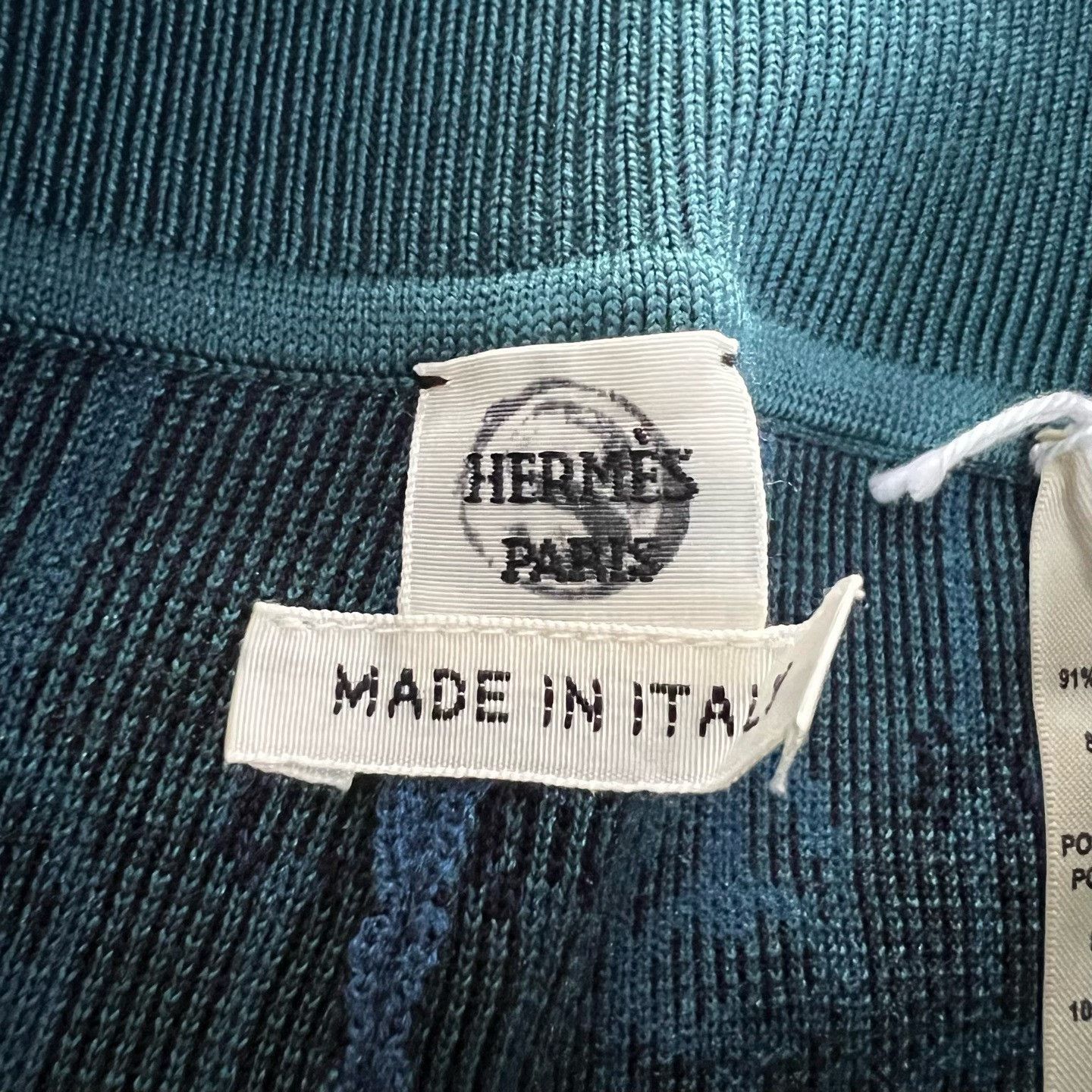 Hermes Hermes Knit Graphic Blue Casual Pants 34 Men Size US 34 / EU 50 - 3 Thumbnail