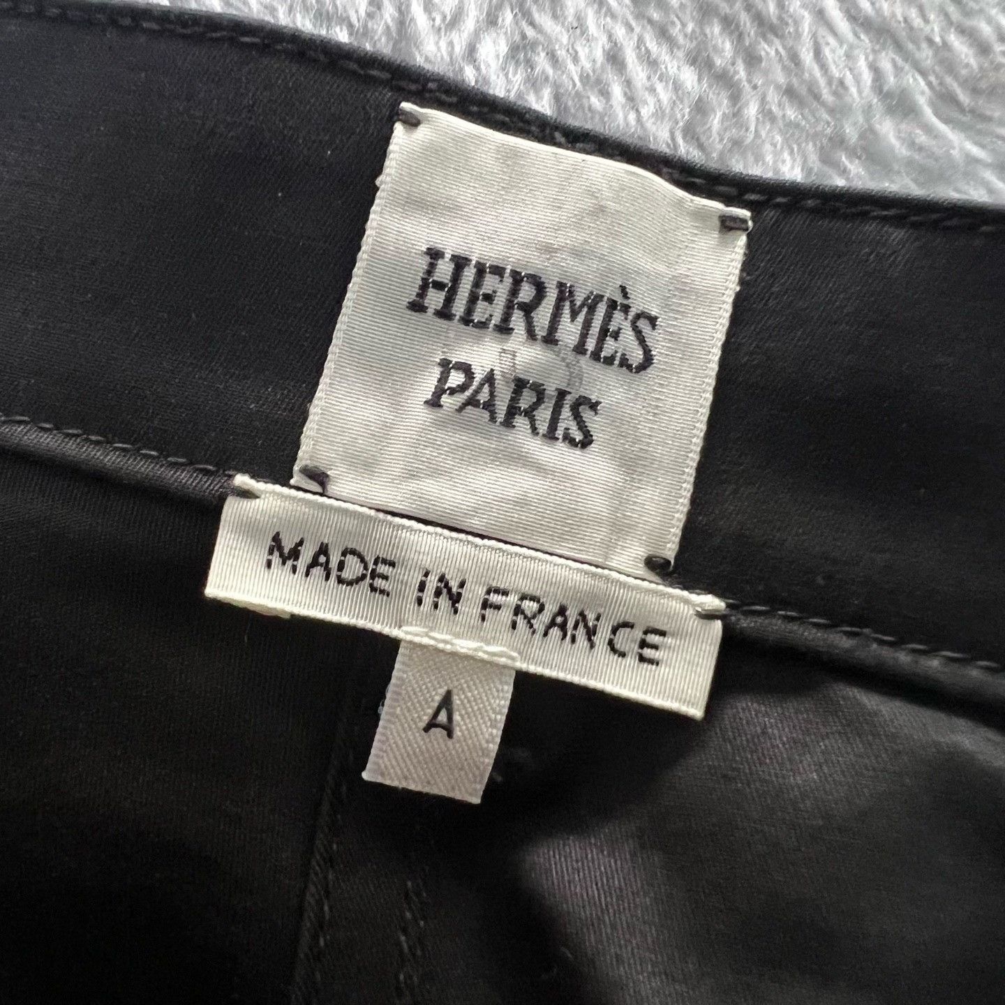 Hermes Hermes Straight Black Pants 34 Women Size 34" / US 12 / IT 48 - 3 Thumbnail