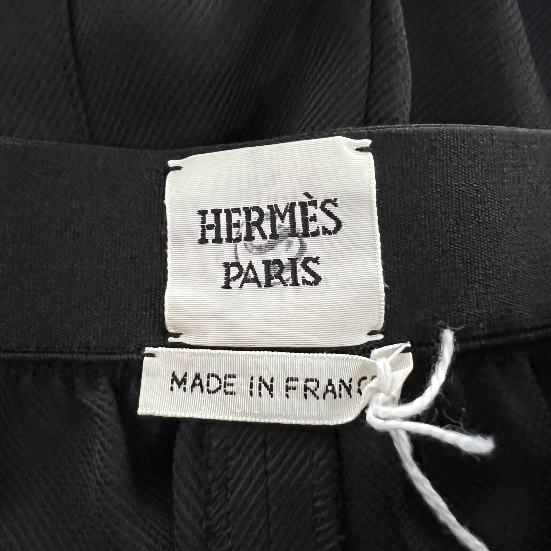 Hermes Hermes Casual Black Pants 38 Women Size 38" / US 16 / IT 52 - 3 Thumbnail