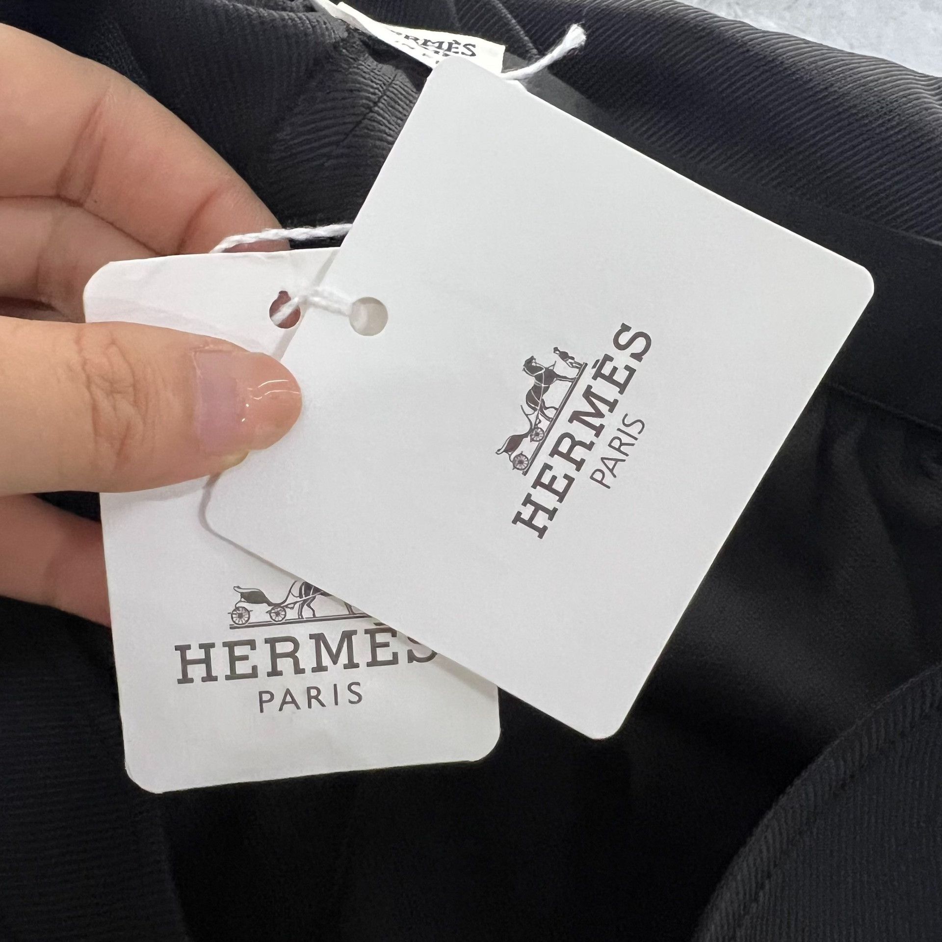 Hermes Hermes Casual Black Pants 38 Women Size 38" / US 16 / IT 52 - 4 Thumbnail