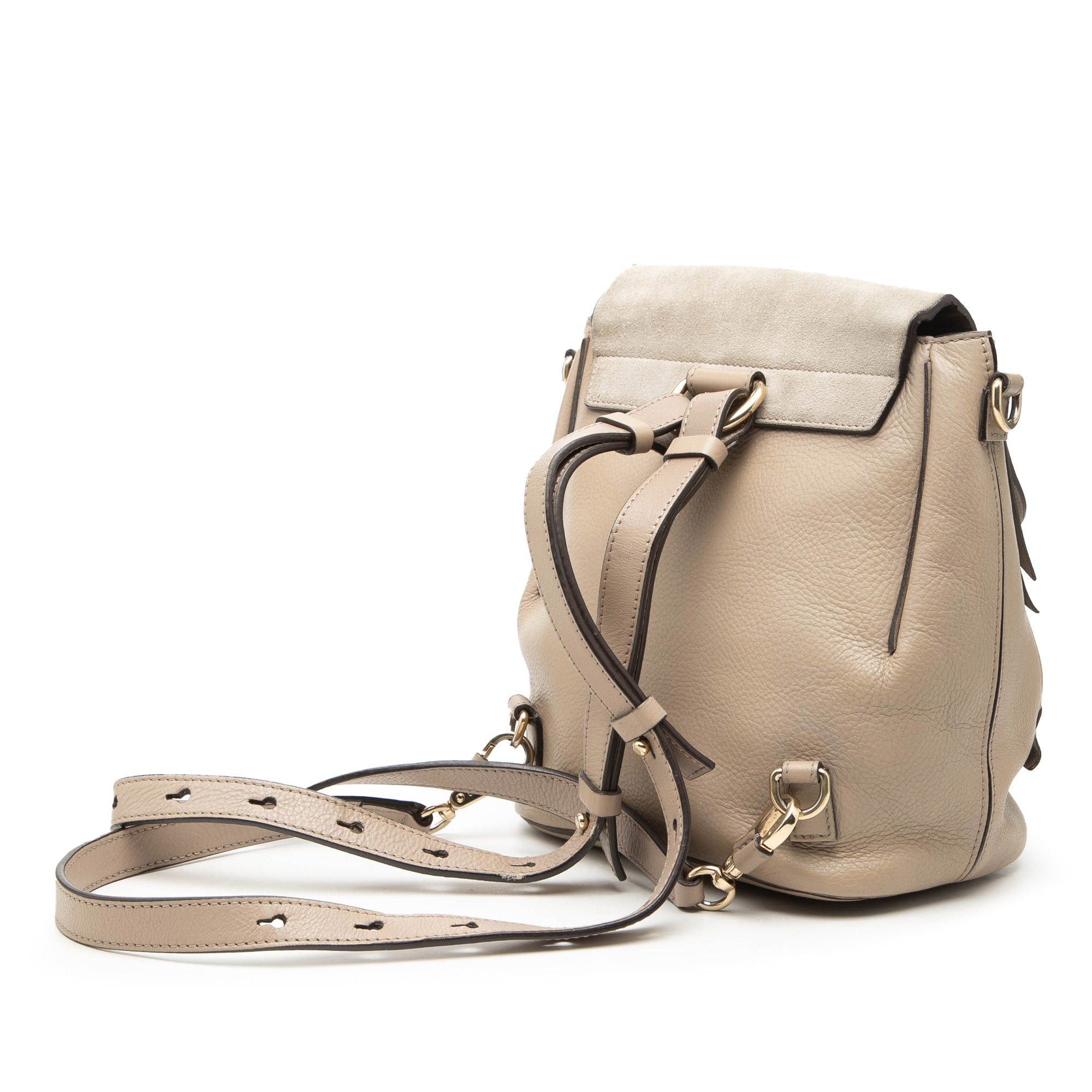 Chloe Small Calfskin and Suede Faye Backpack Size ONE SIZE - 2 Thumbnail