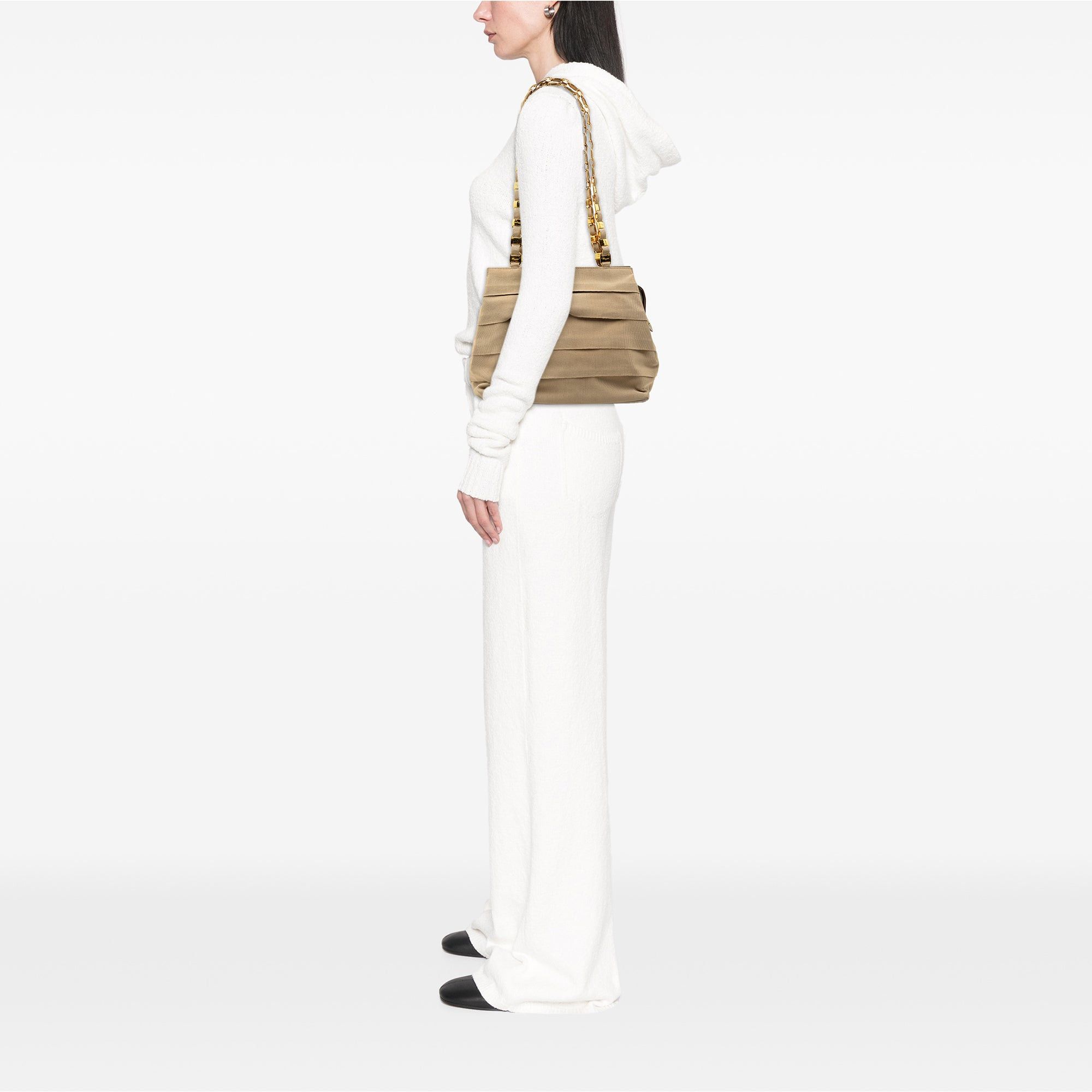 Salvatore Ferragamo Nylon Tiered Grosgrain Shouder Bag Size ONE SIZE - 6 Thumbnail