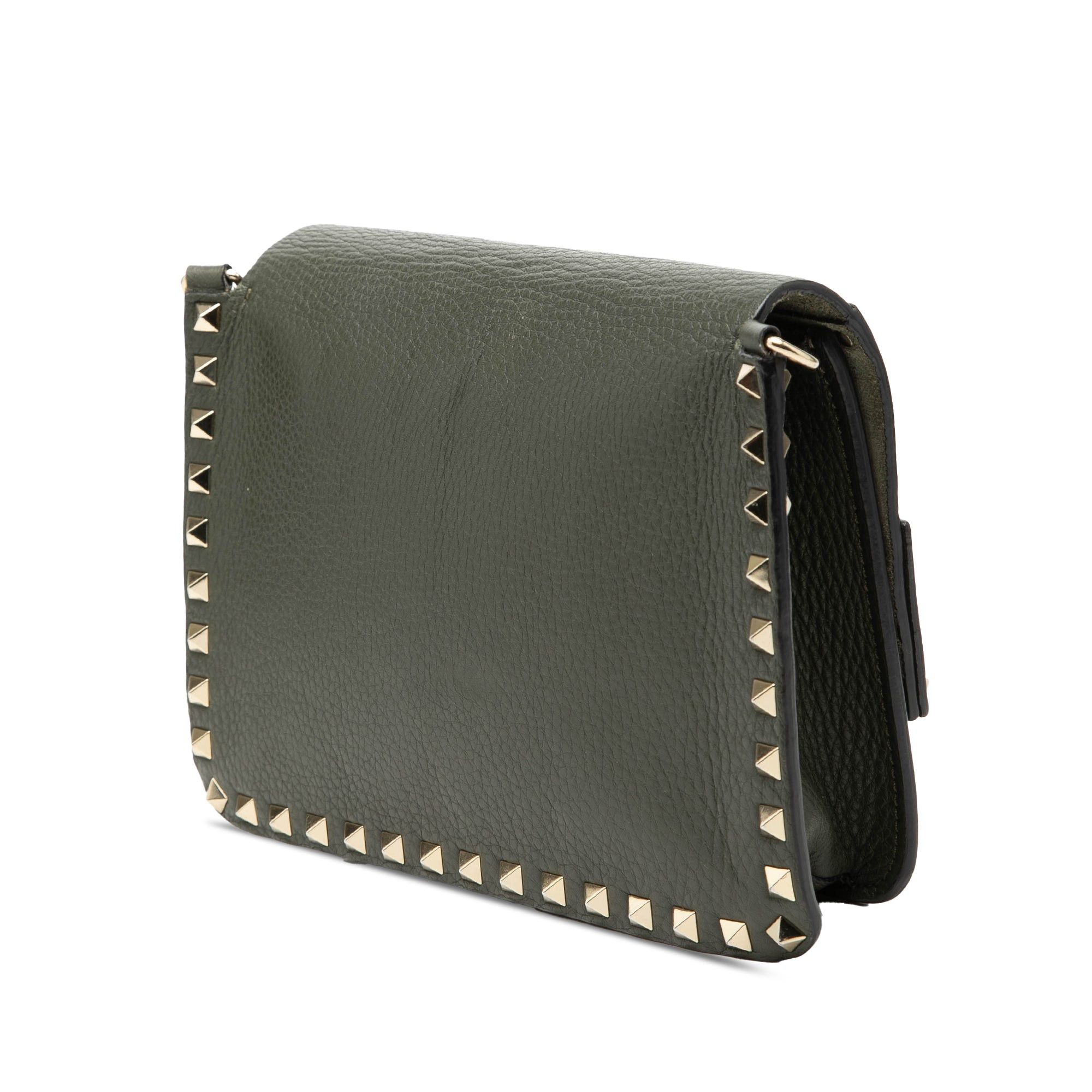 Valentino Grained Calfskin Rockstud Side Slip Crossbody Size ONE SIZE - 2 Thumbnail
