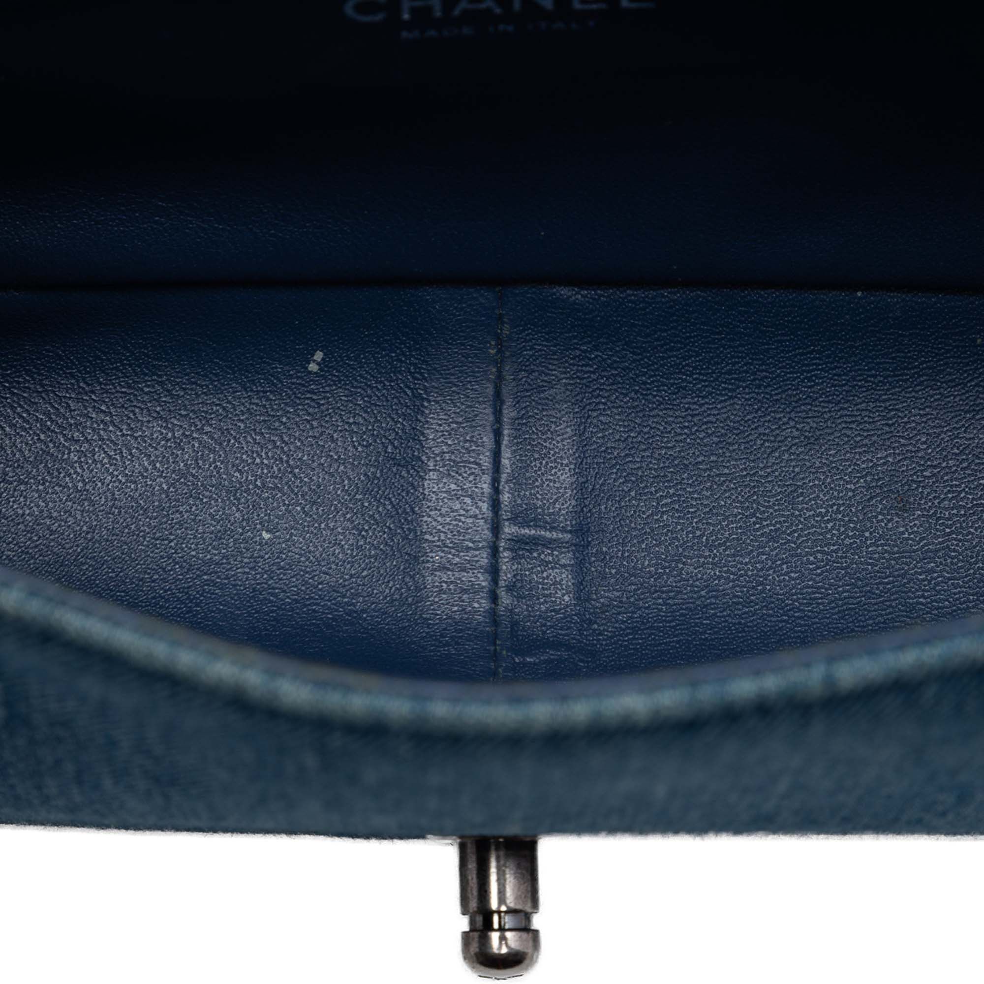 Chanel Old Medium Quilted Denim Boy Flap Size ONE SIZE - 4 Thumbnail