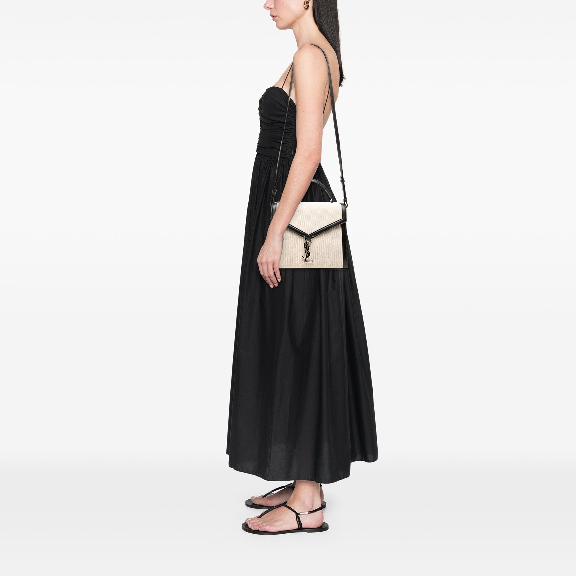 Saint Laurent Paris Medium Canvas Cassandra Top Handle Bag Size ONE SIZE - 7 Thumbnail