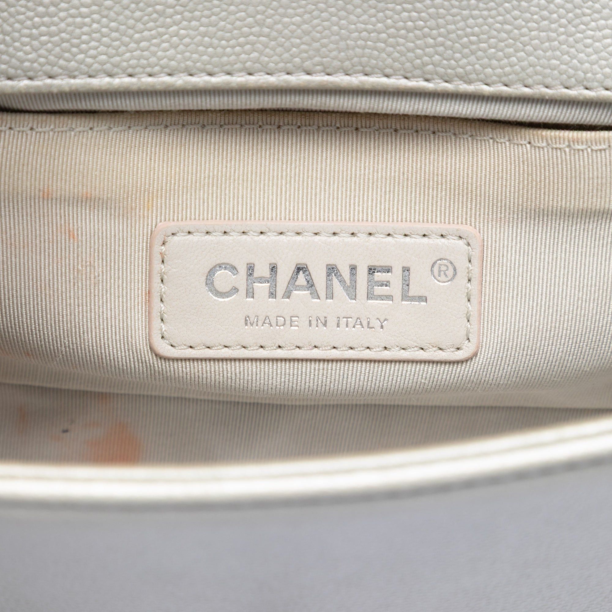 Chanel Small Quilted Metallic Caviar Boy Flap Size ONE SIZE - 5 Thumbnail